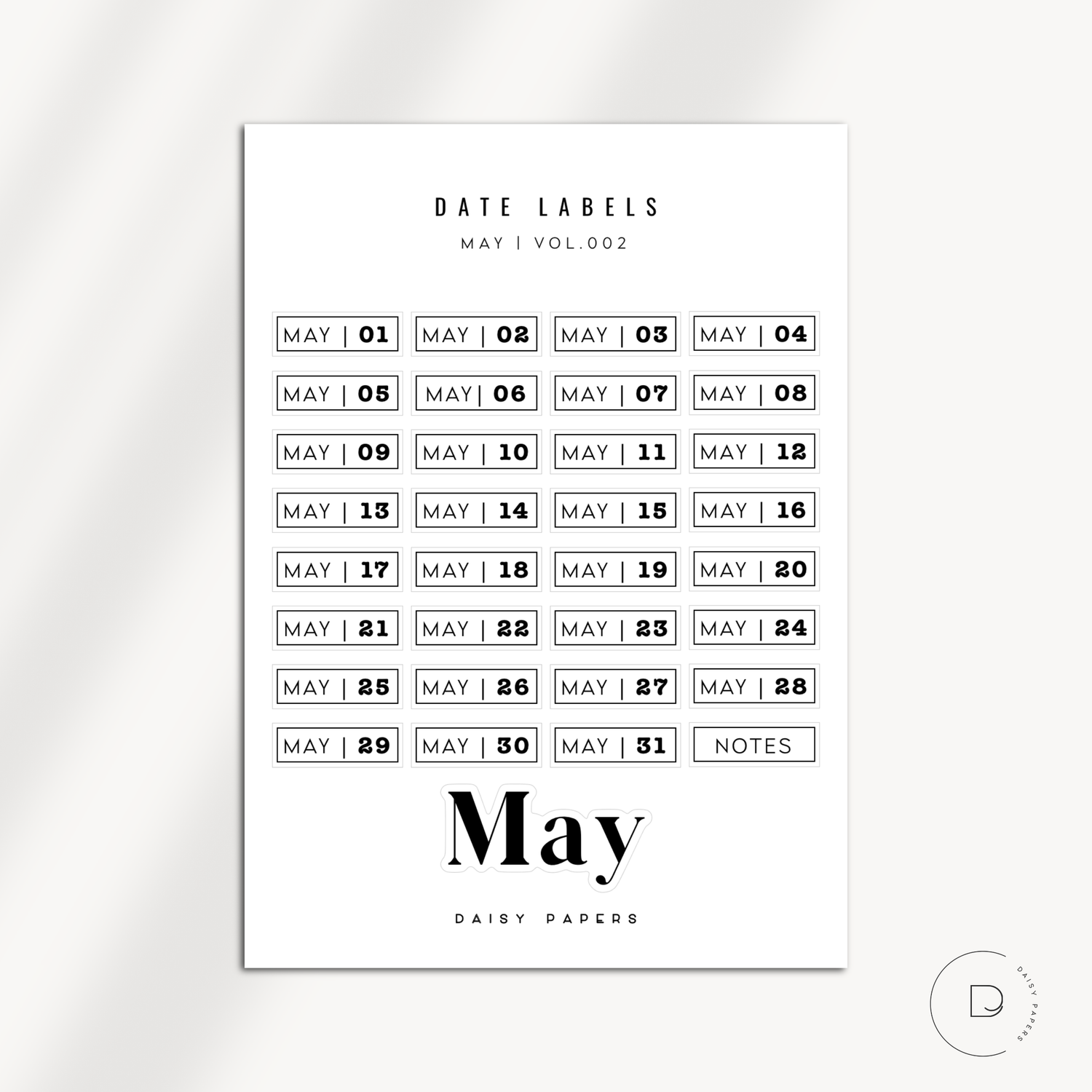 Date Labels - Vol. 002