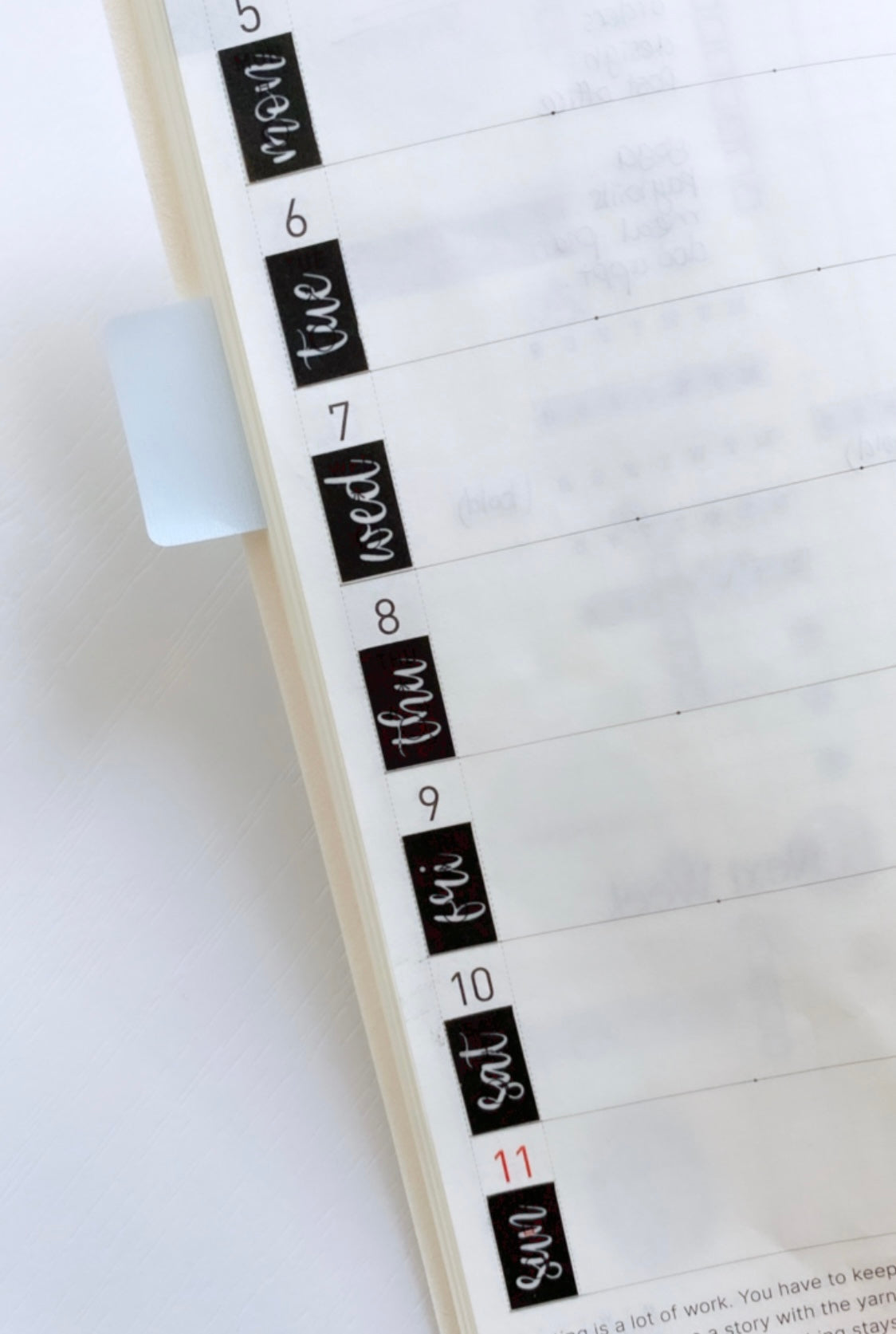 Hobonichi Weeks - Daily Date Covers | Mon - Sun