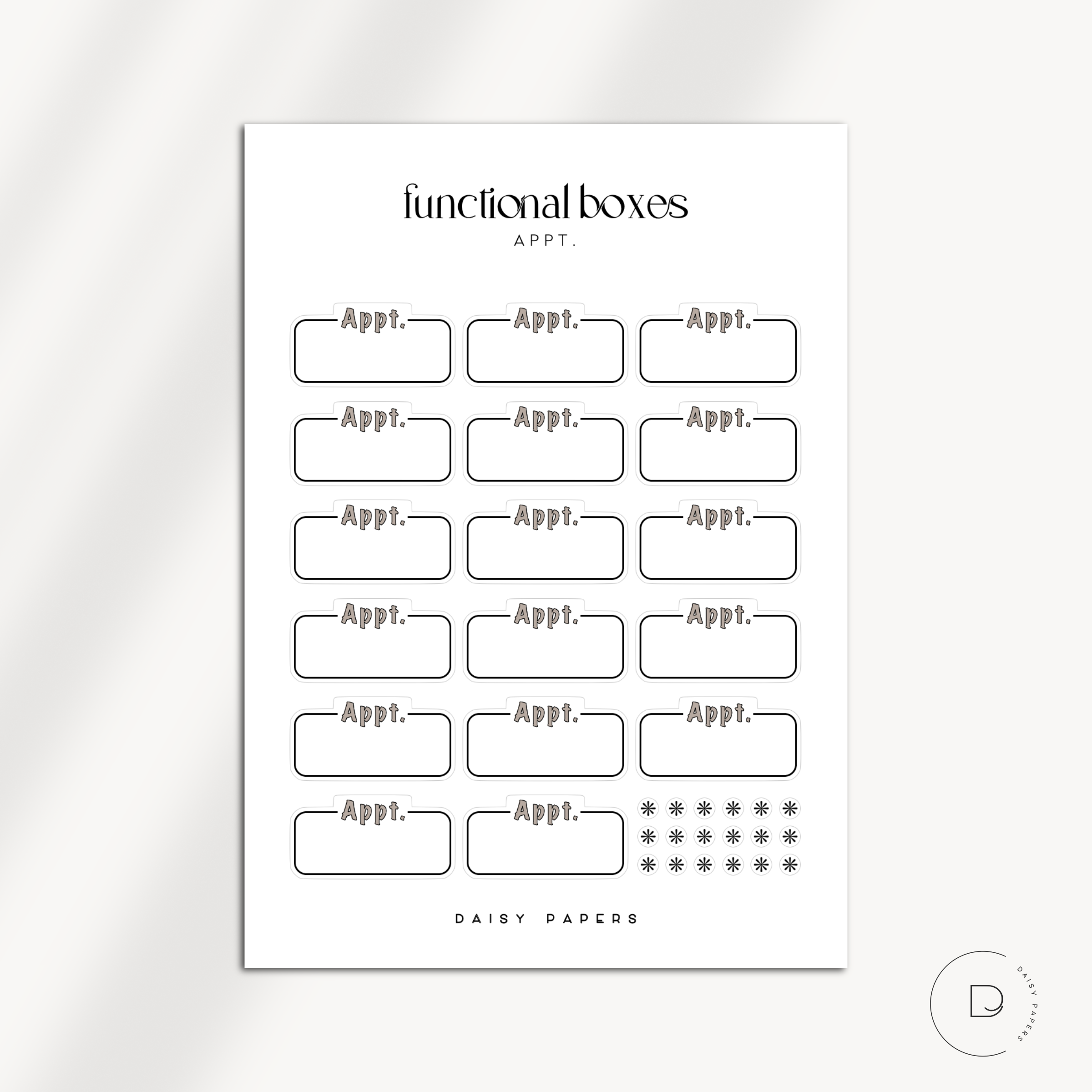 Functional Boxes - Appt.