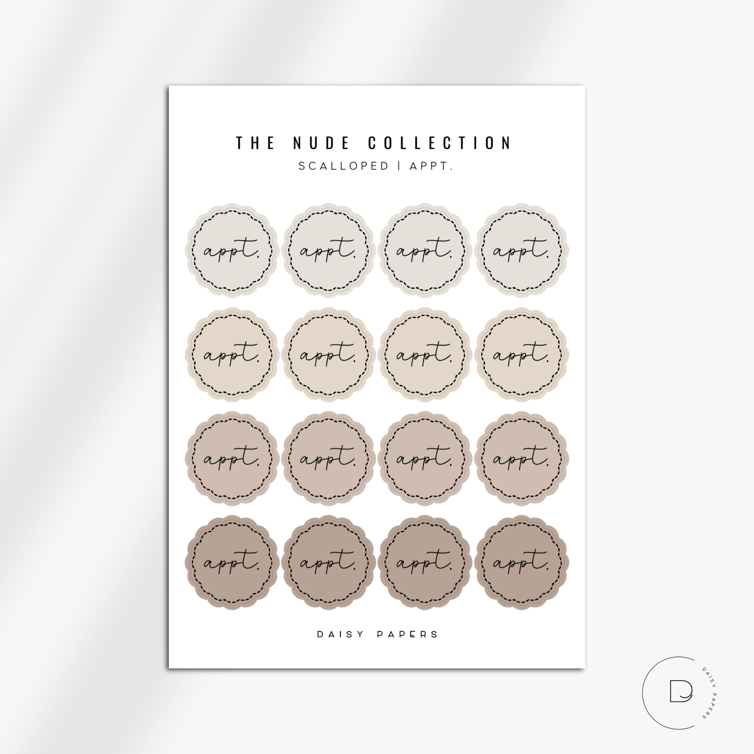 The Nude Collection - Scalloped Scripts