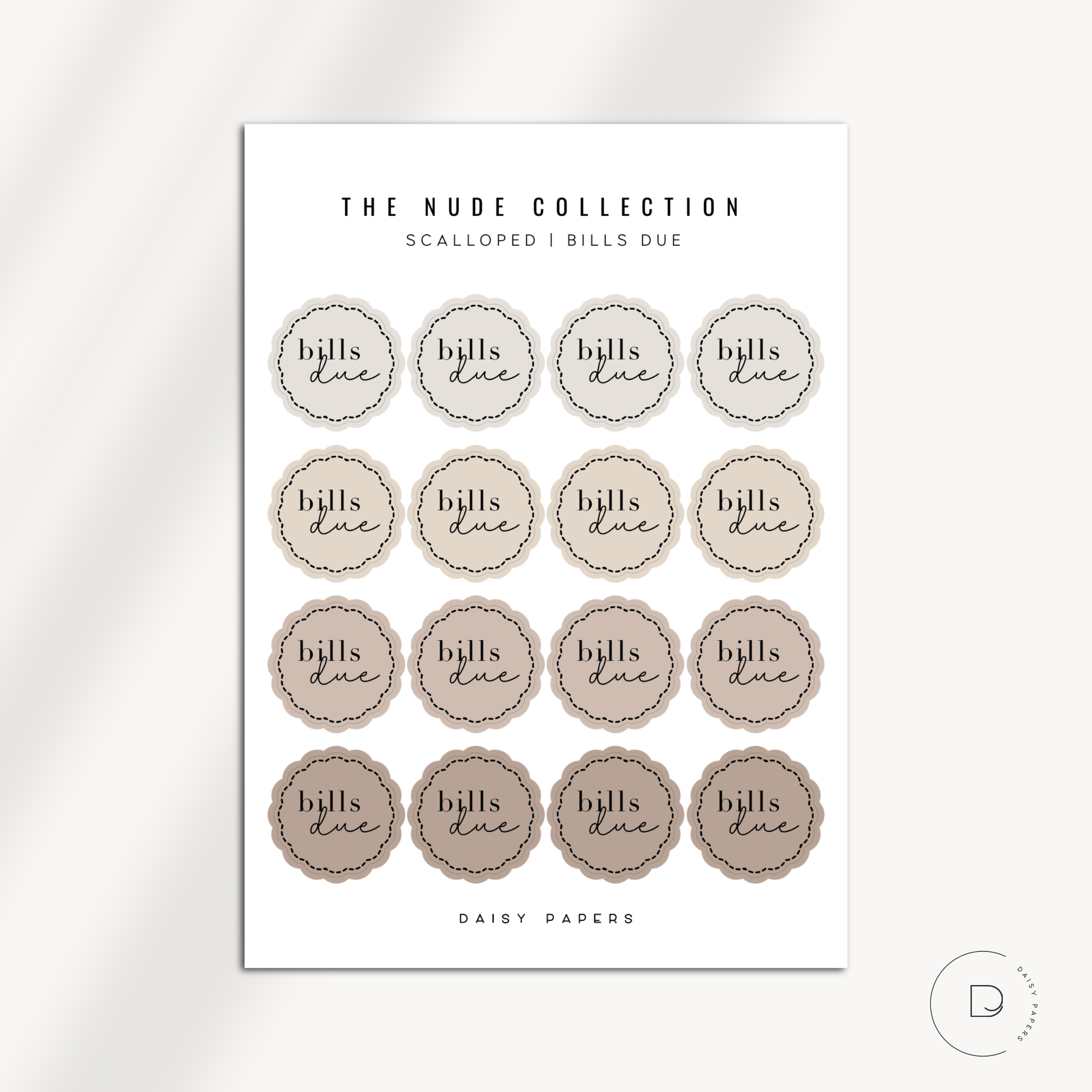 The Nude Collection - Scalloped Scripts