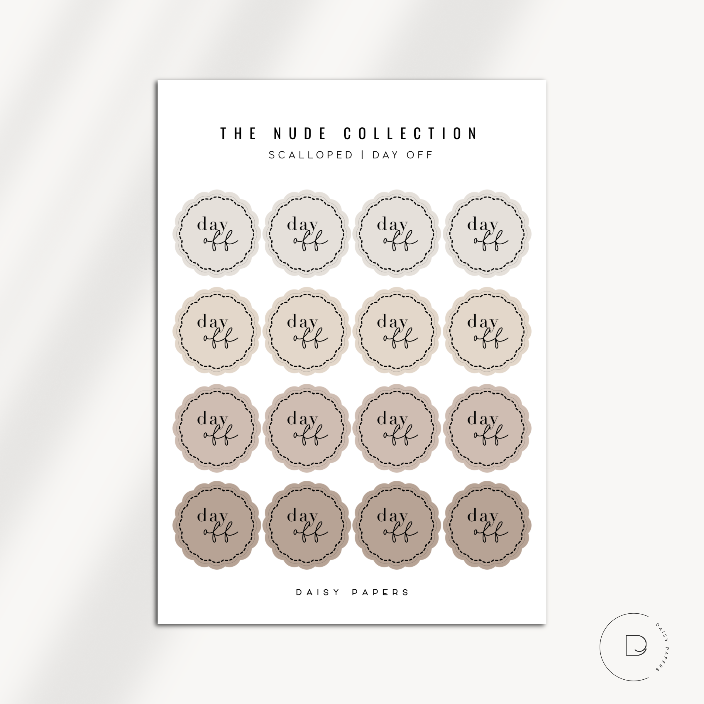 The Nude Collection - Scalloped Scripts