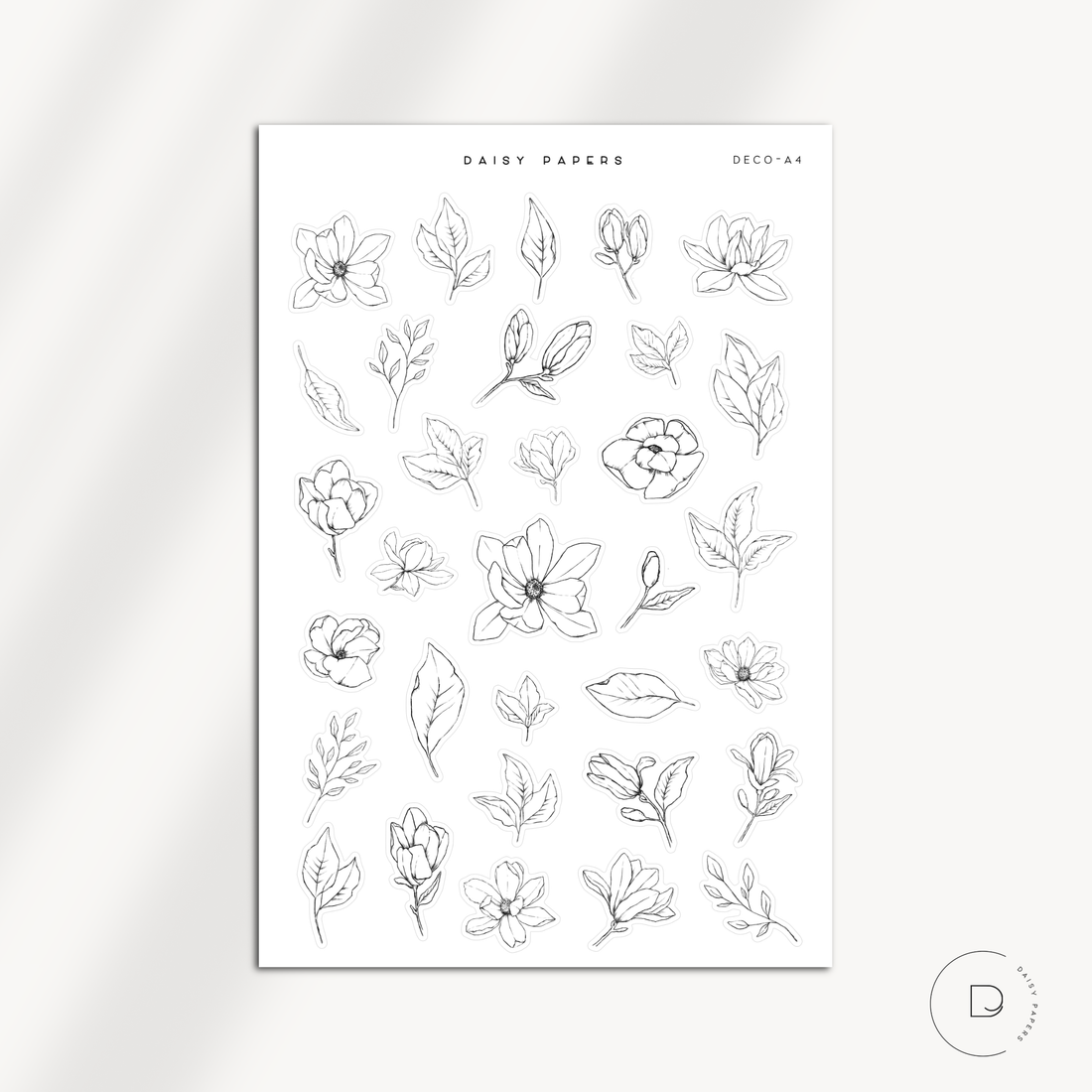 Deco Stickers | Large Sheet - Deco-A4