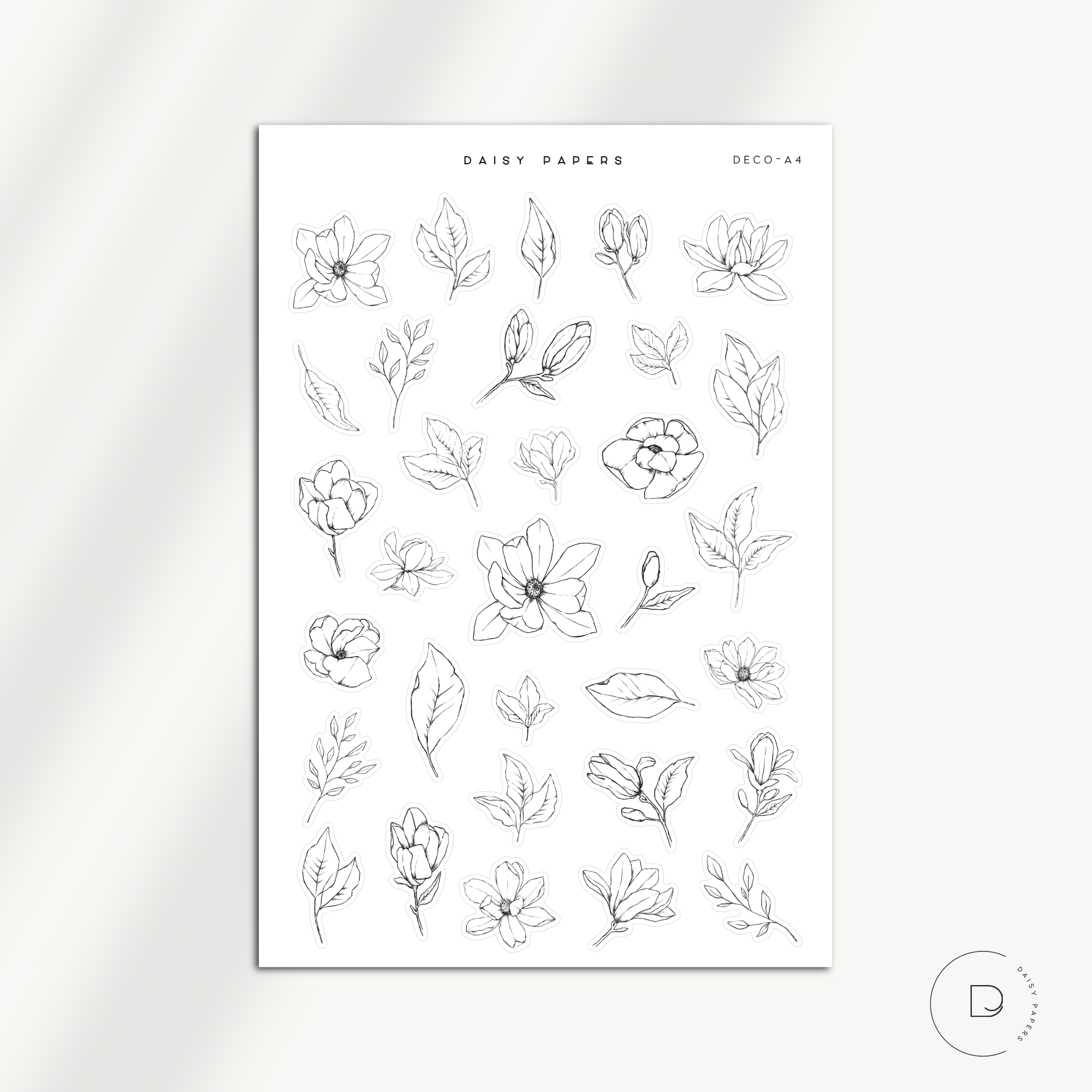 Deco Stickers | Large Sheet - Deco-A4