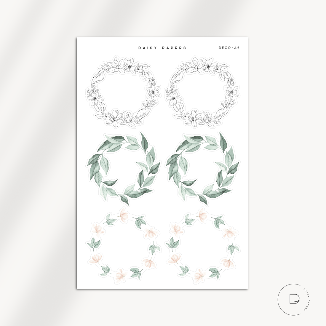 Deco Stickers | Large Sheet - Deco-A6