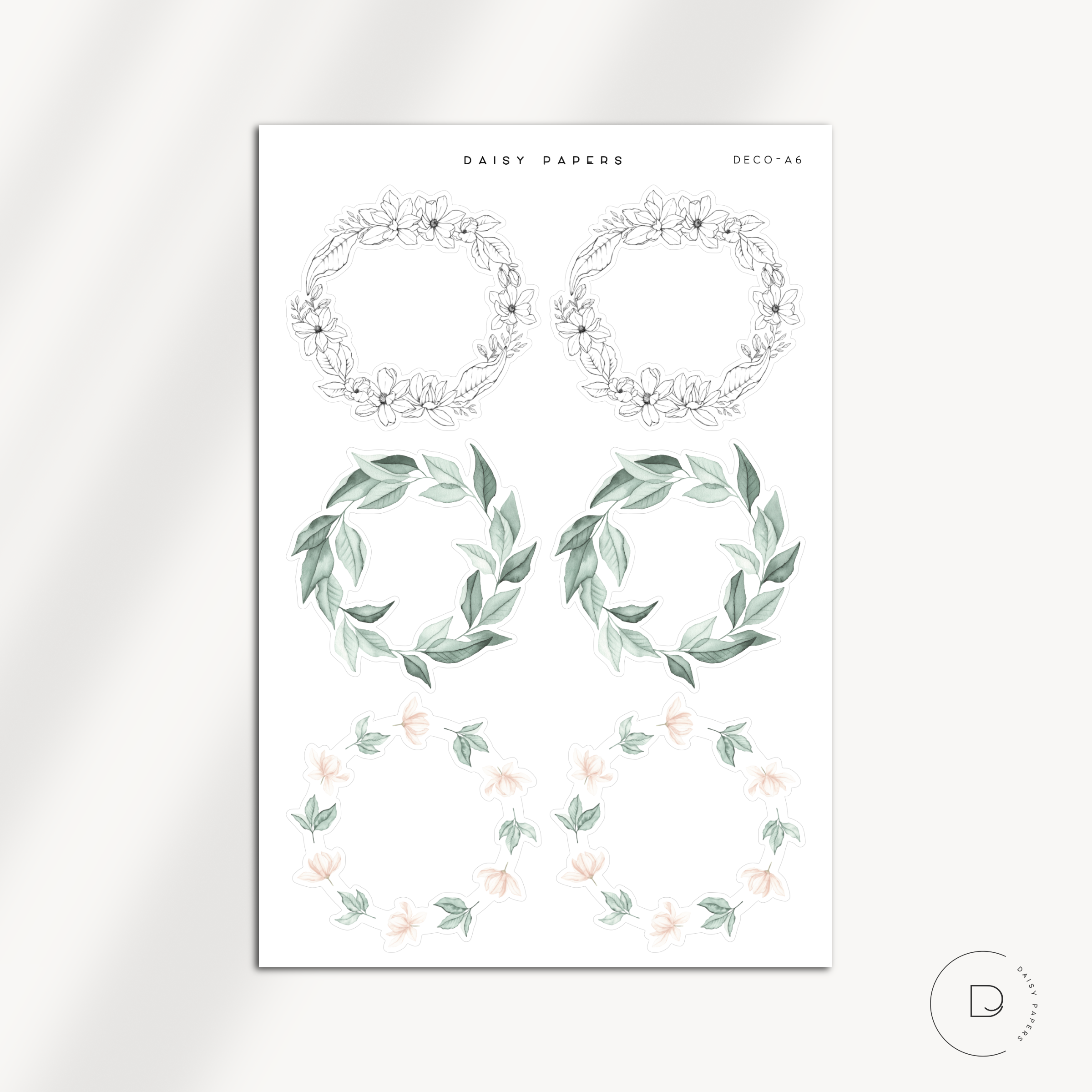 Deco Stickers | Large Sheet - Deco-A6