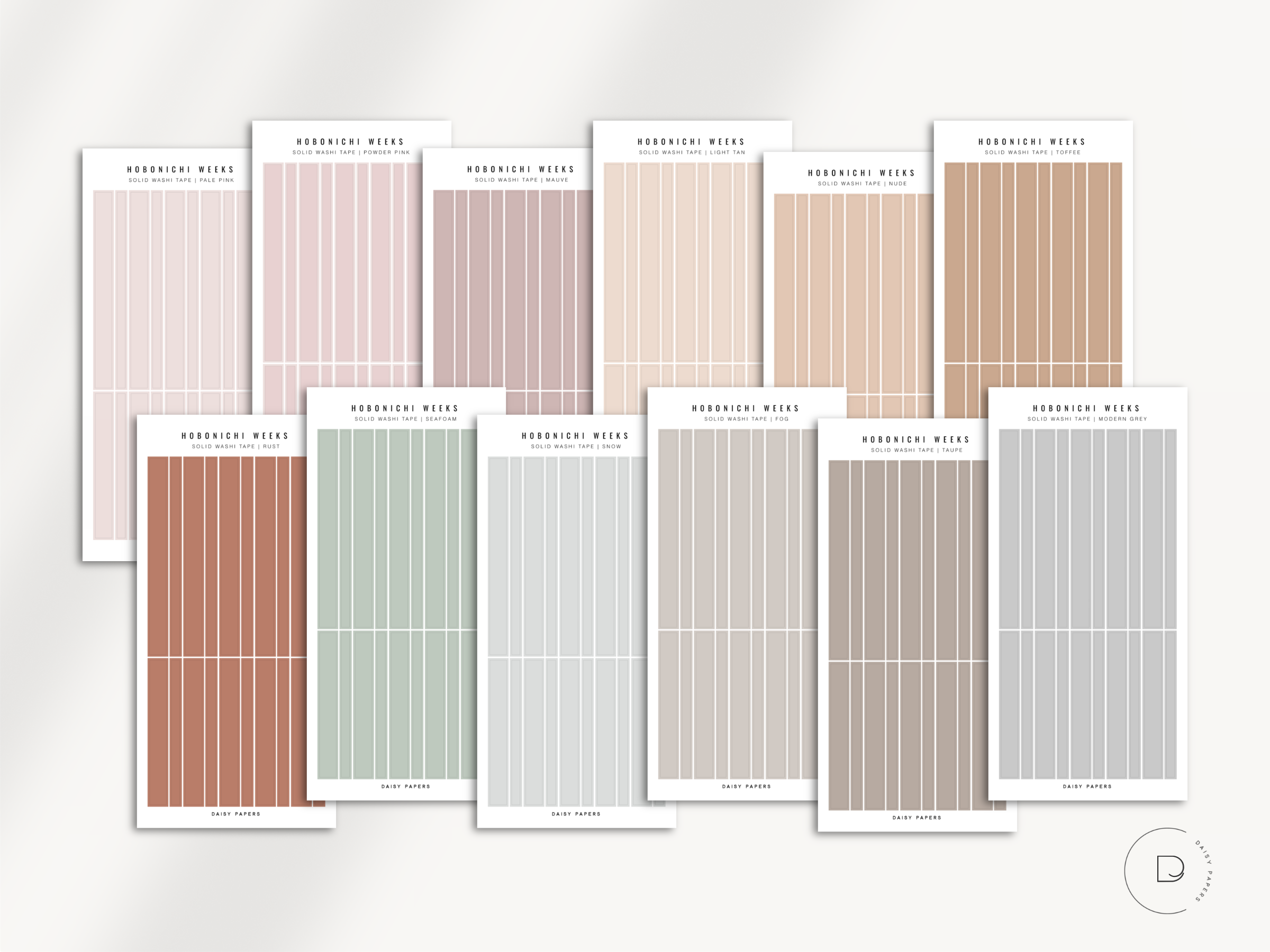 Hobonichi Weeks - Solid Washi Tape