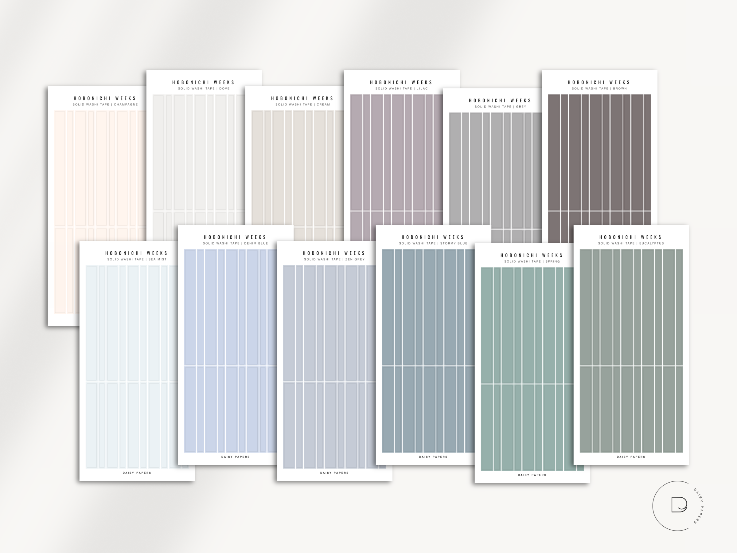 Hobonichi Weeks - Solid Washi Tape