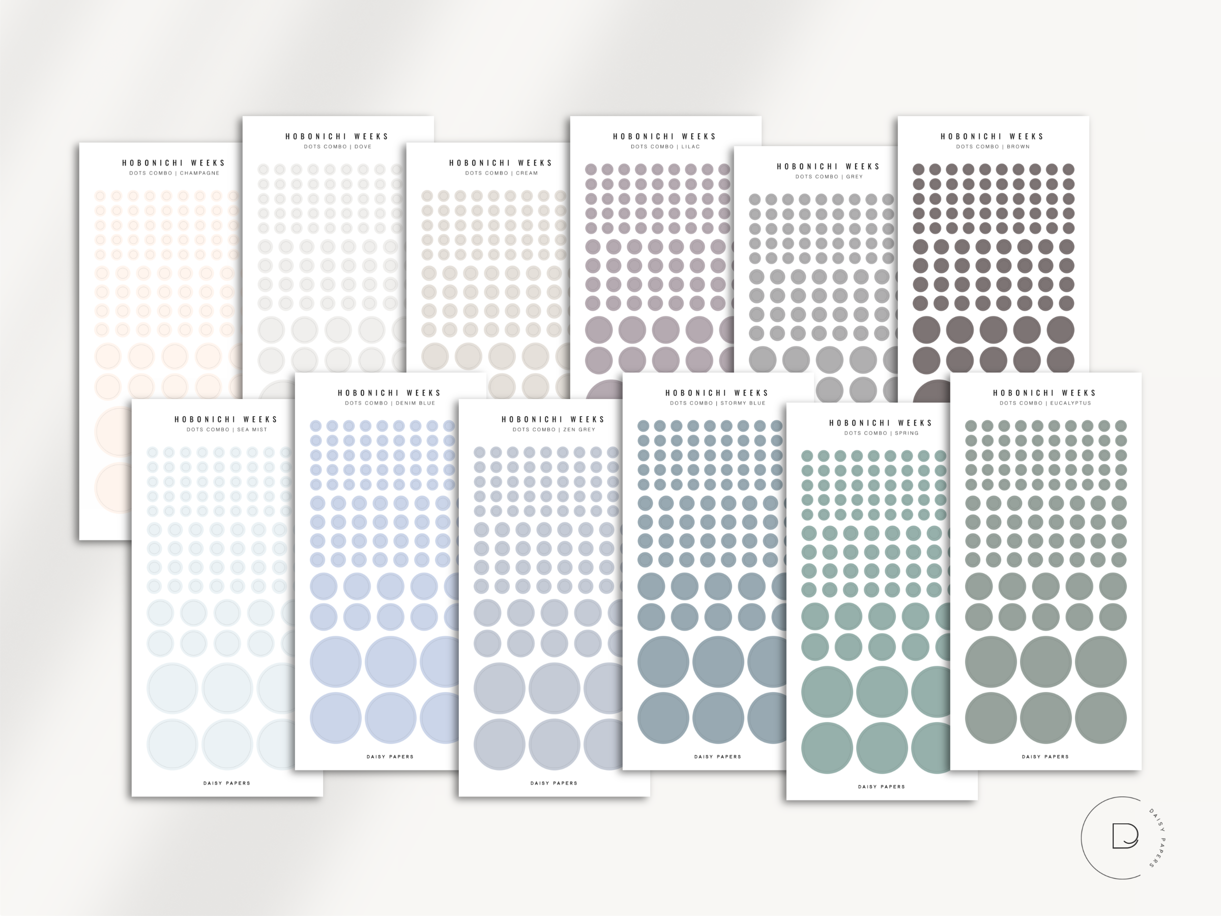 Hobonichi Weeks - Dots Combo