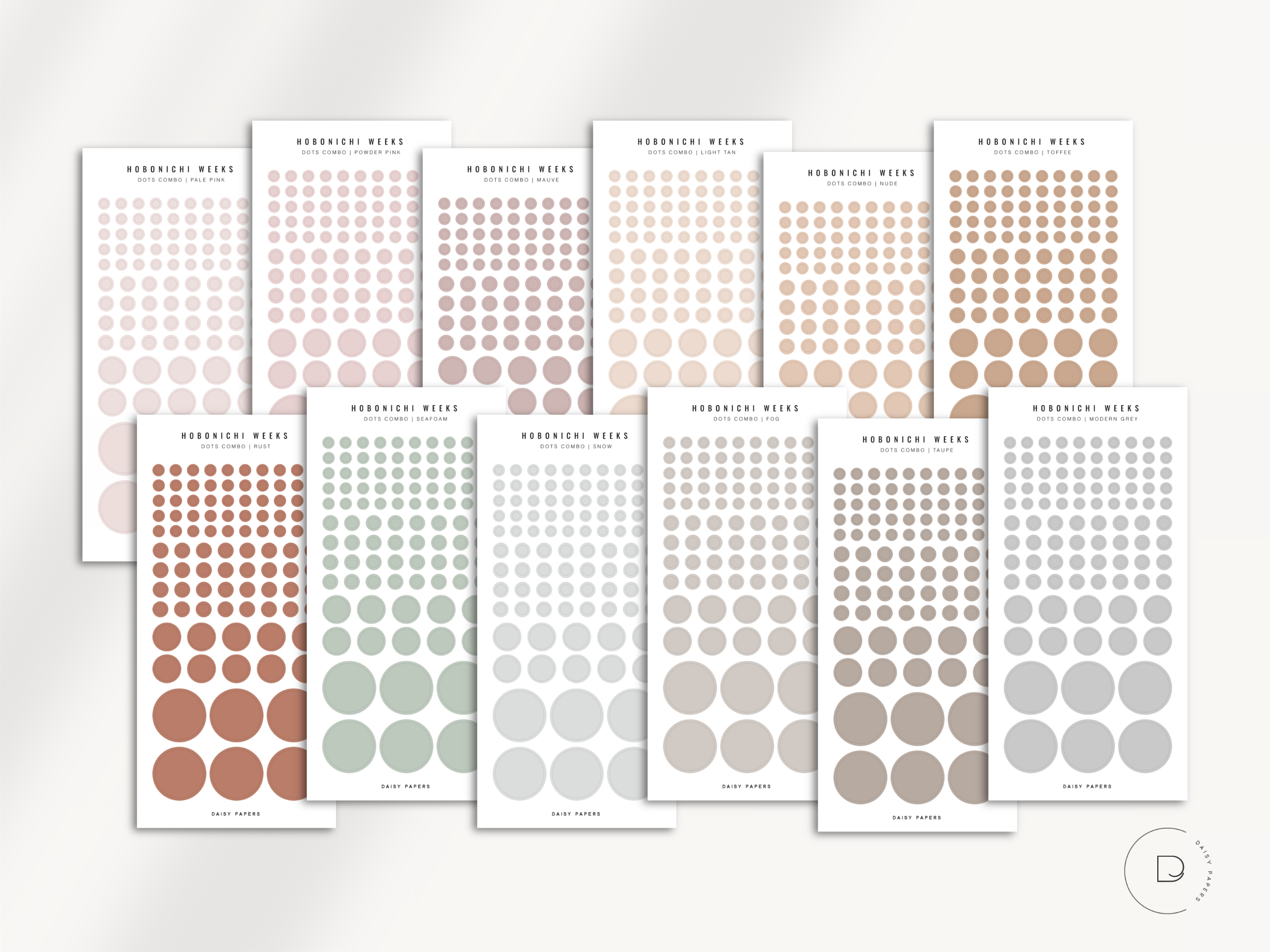 Hobonichi Weeks - Dots Combo