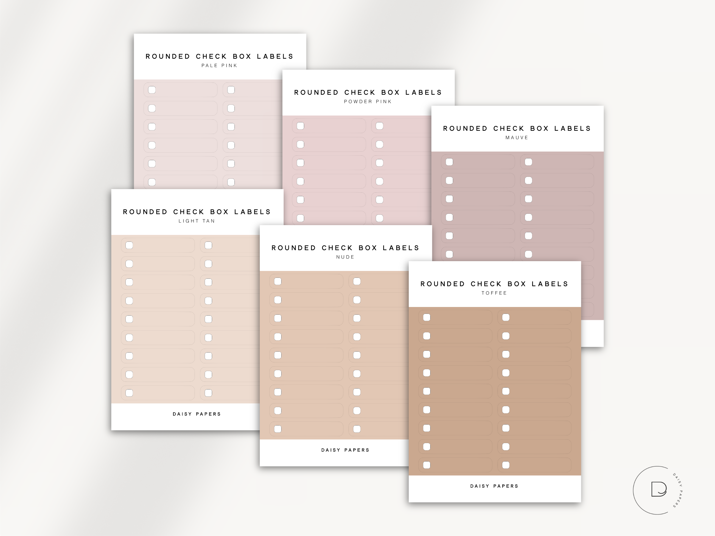 Rounded Check Box Labels