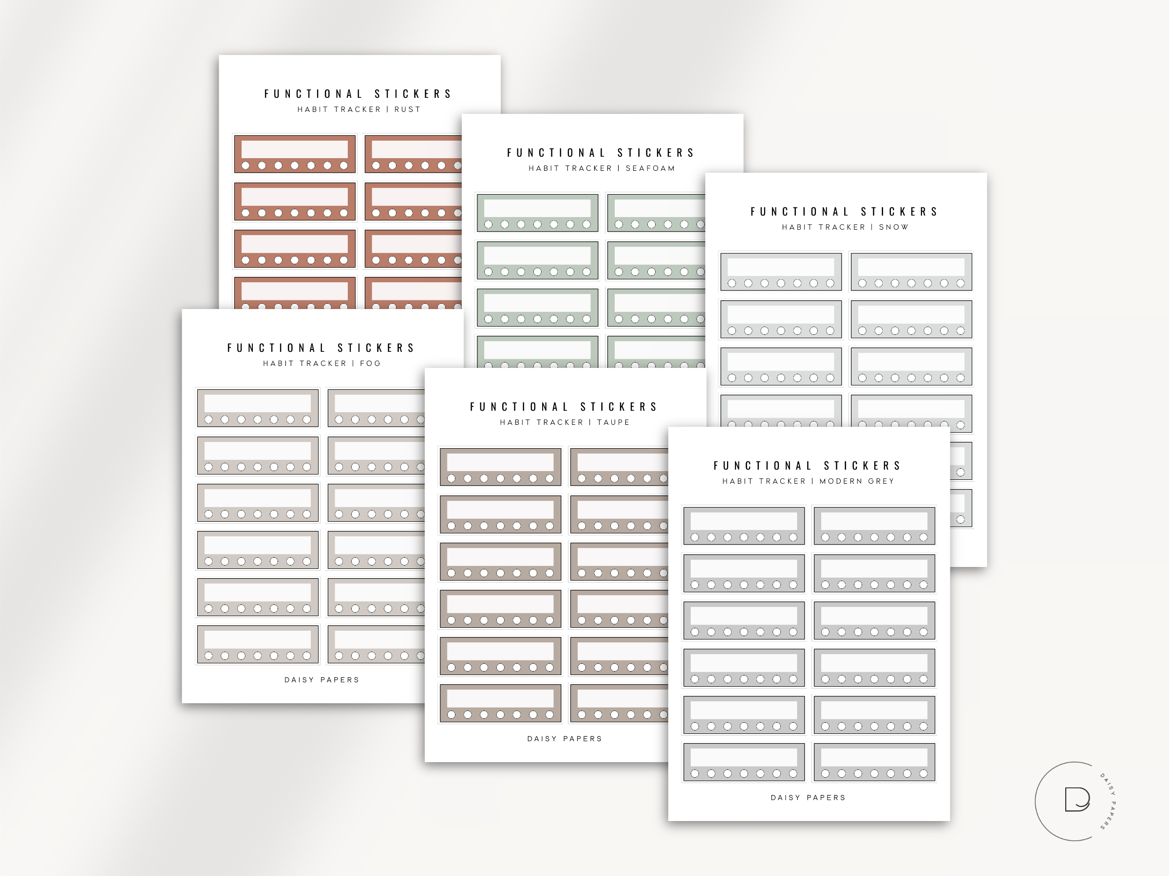 Functional Stickers - Habit Trackers