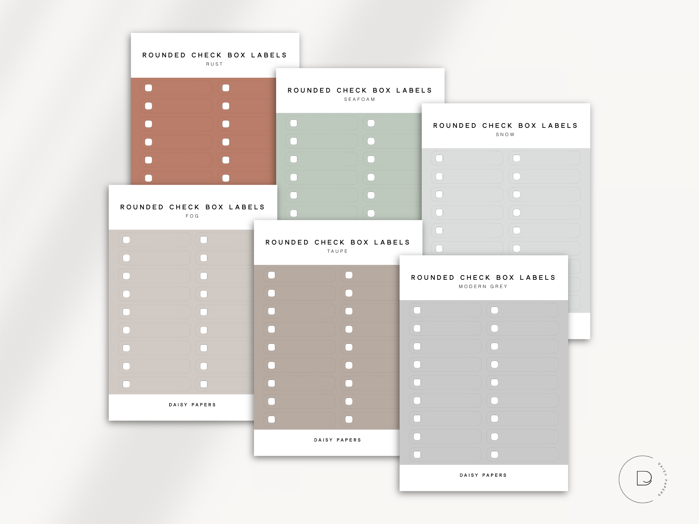 Rounded Check Box Labels