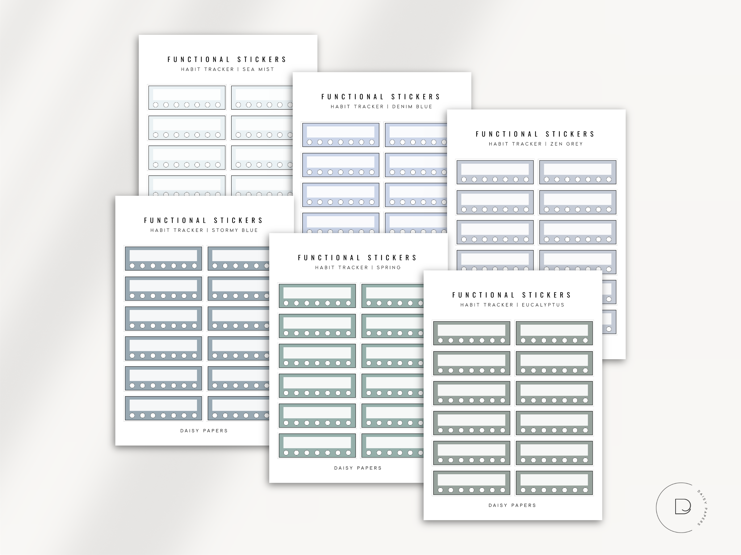 Functional Stickers - Habit Trackers