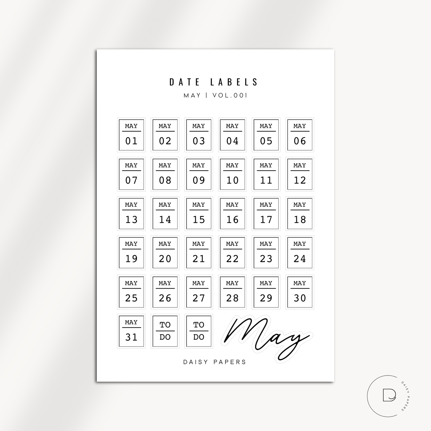 Date Labels - Vol. 001