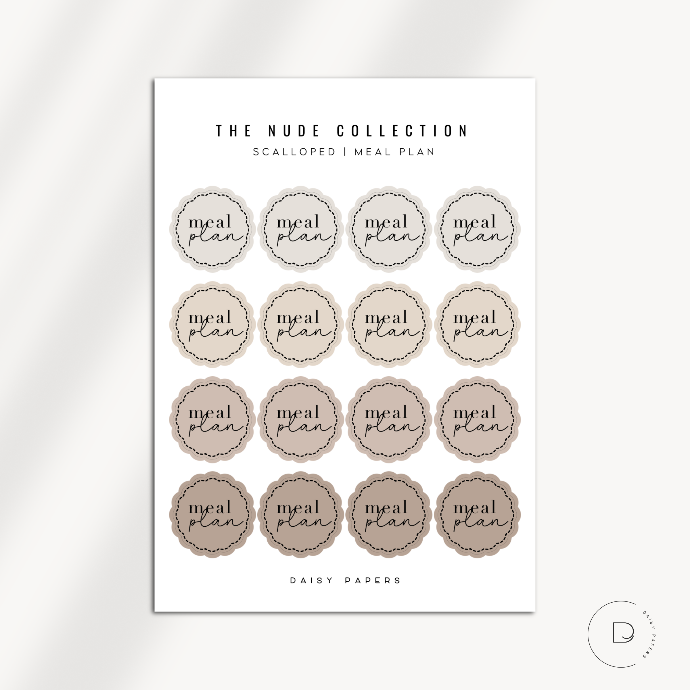 The Nude Collection - Scalloped Scripts