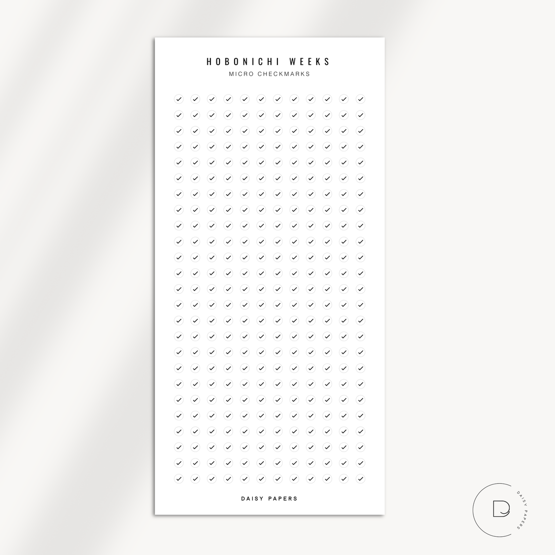 Hobonichi Weeks - Micro Checkmarks