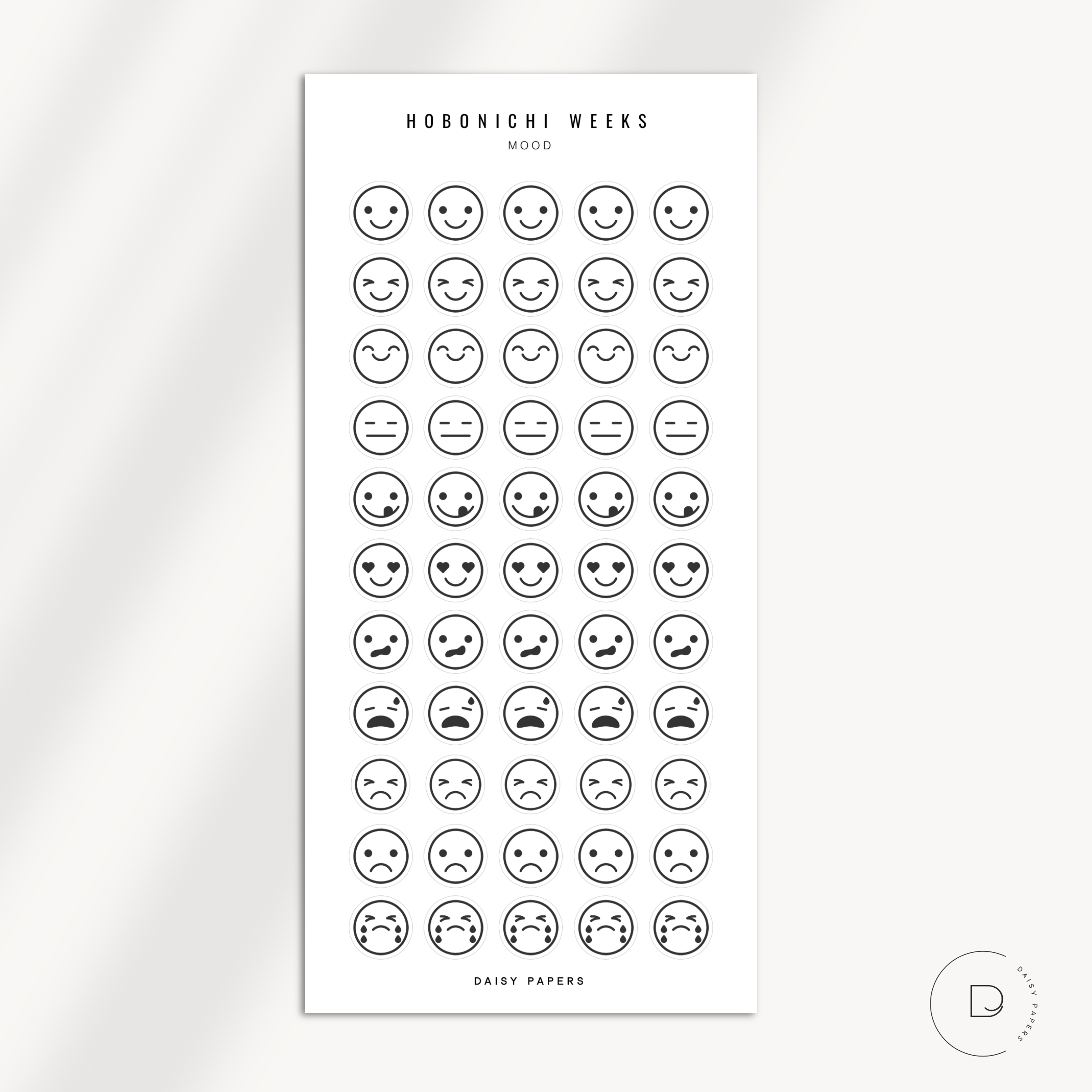 Hobonichi Weeks - Mood Stickers