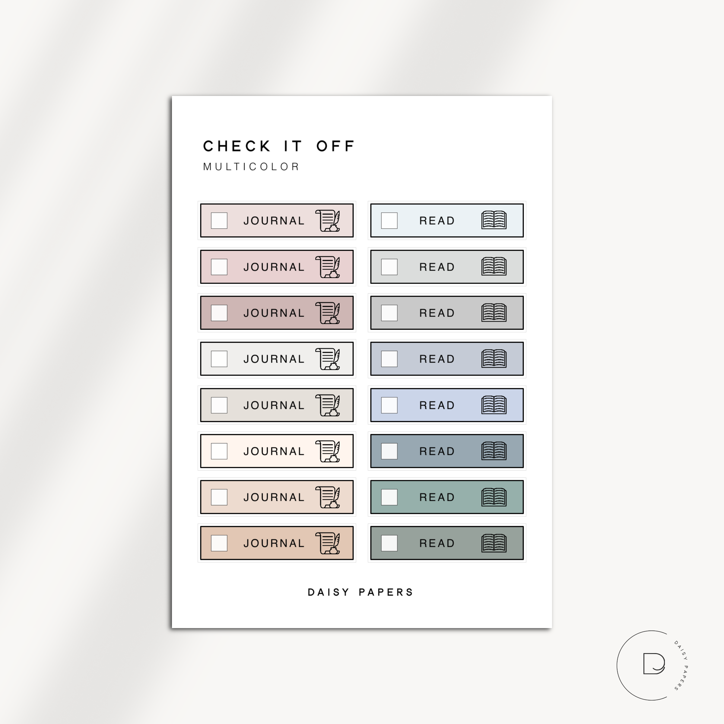 Check It Off - Journal / Read