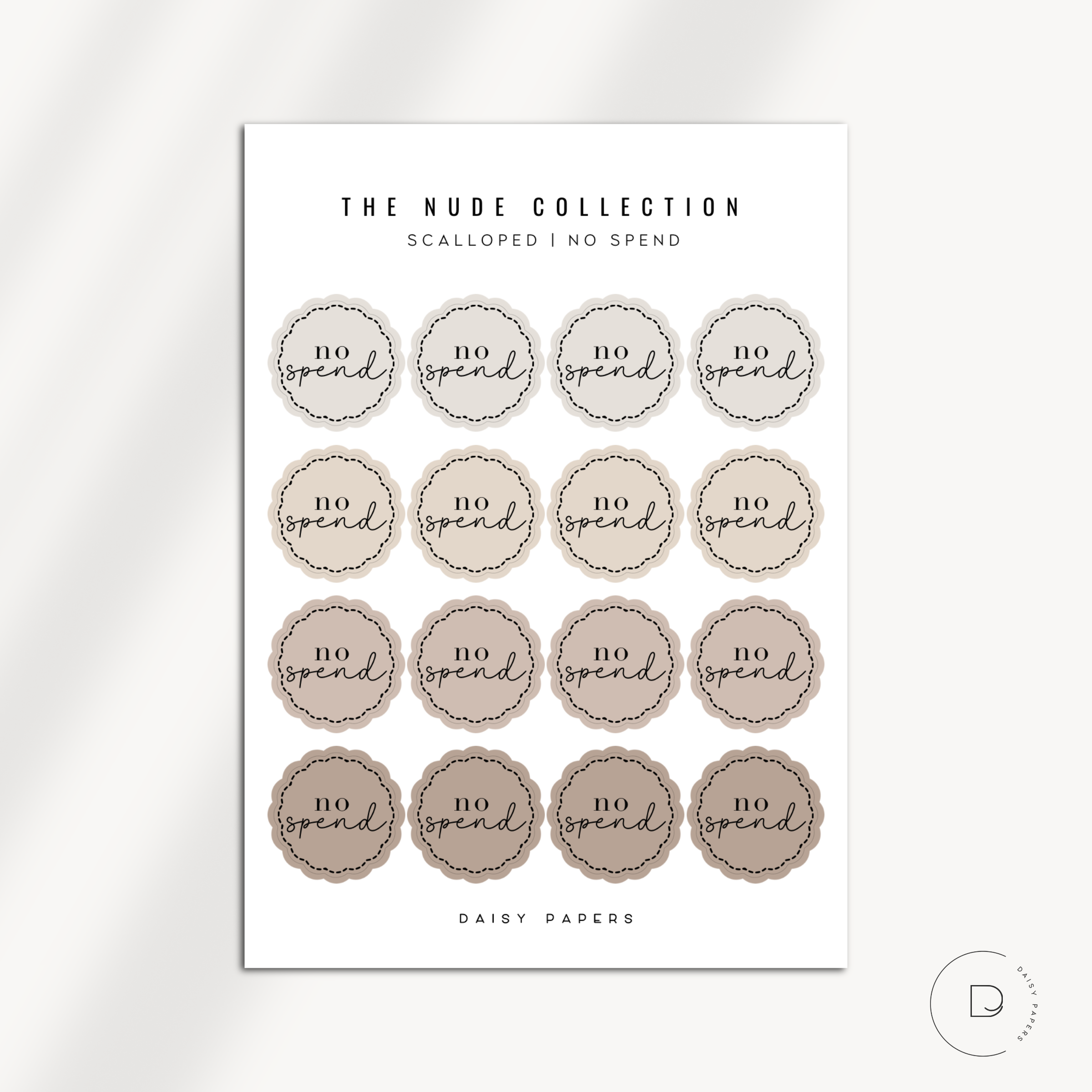 The Nude Collection - Scalloped Scripts