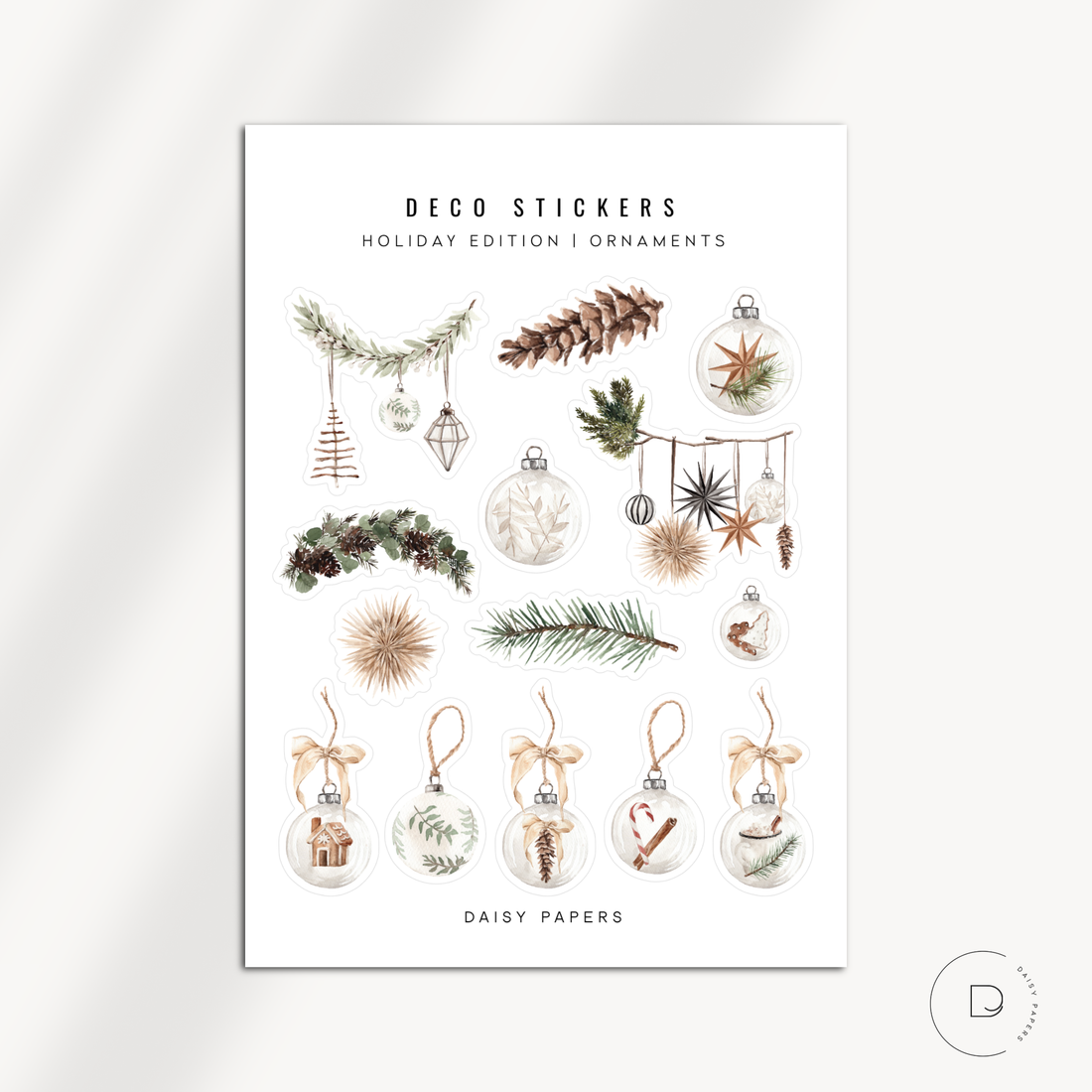 Deco Stickers - Holiday Edition | Ornaments