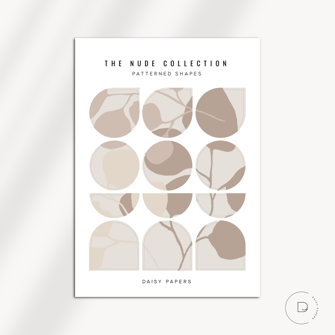 The Nude Collection - Patterned / Solid Shapes