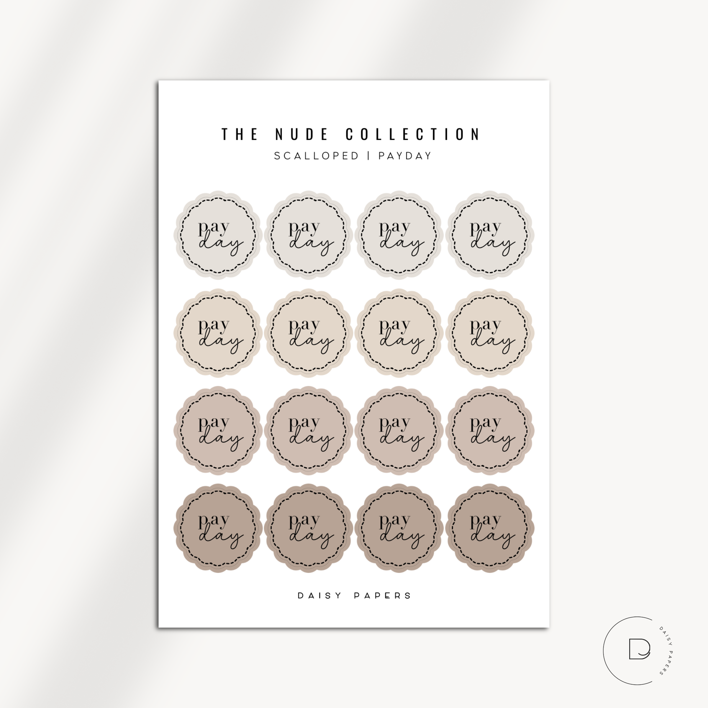 The Nude Collection - Scalloped Scripts