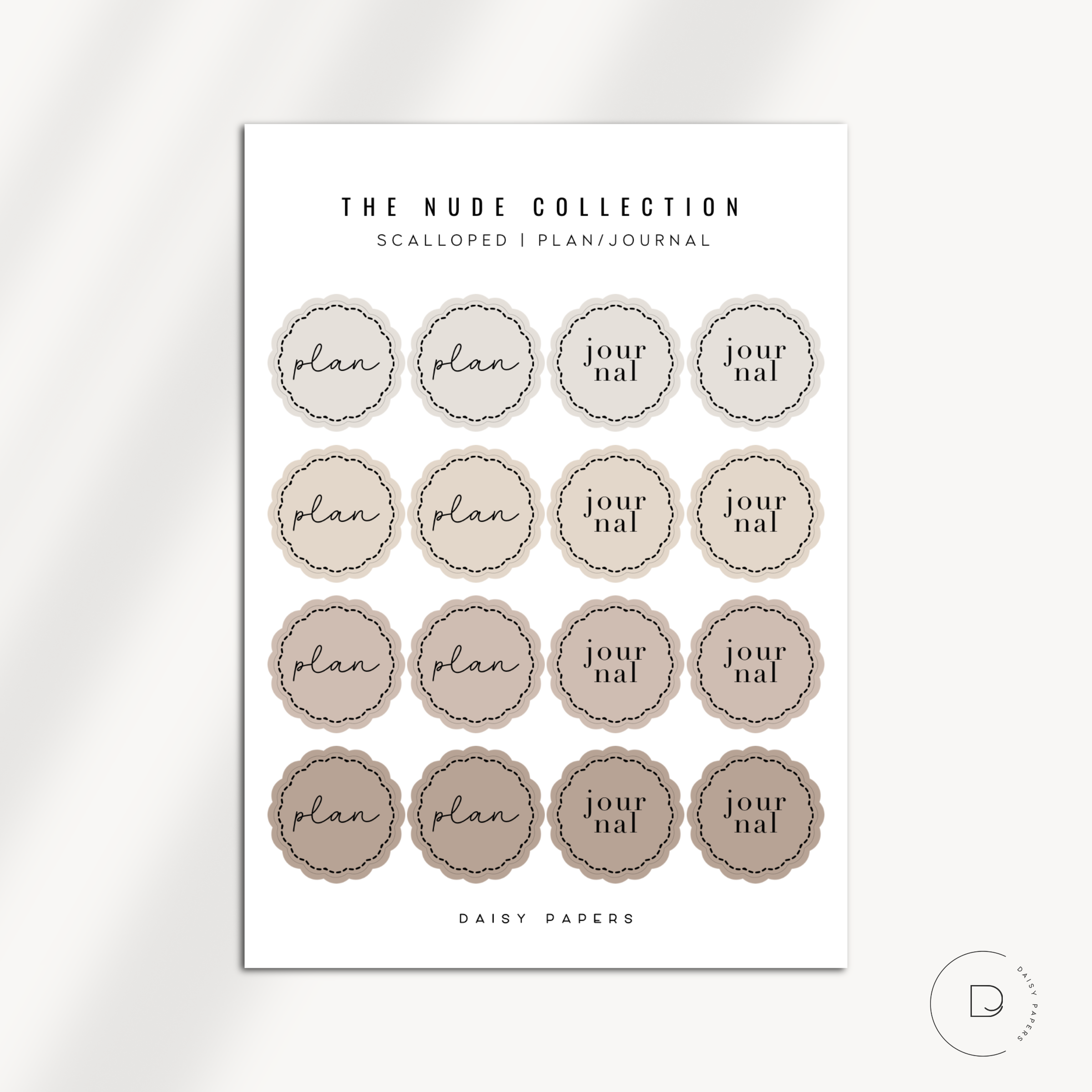 The Nude Collection - Scalloped Scripts