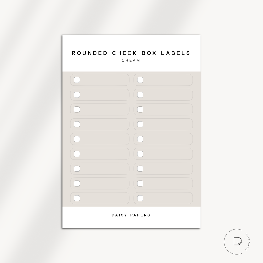 Rounded Check Box Labels