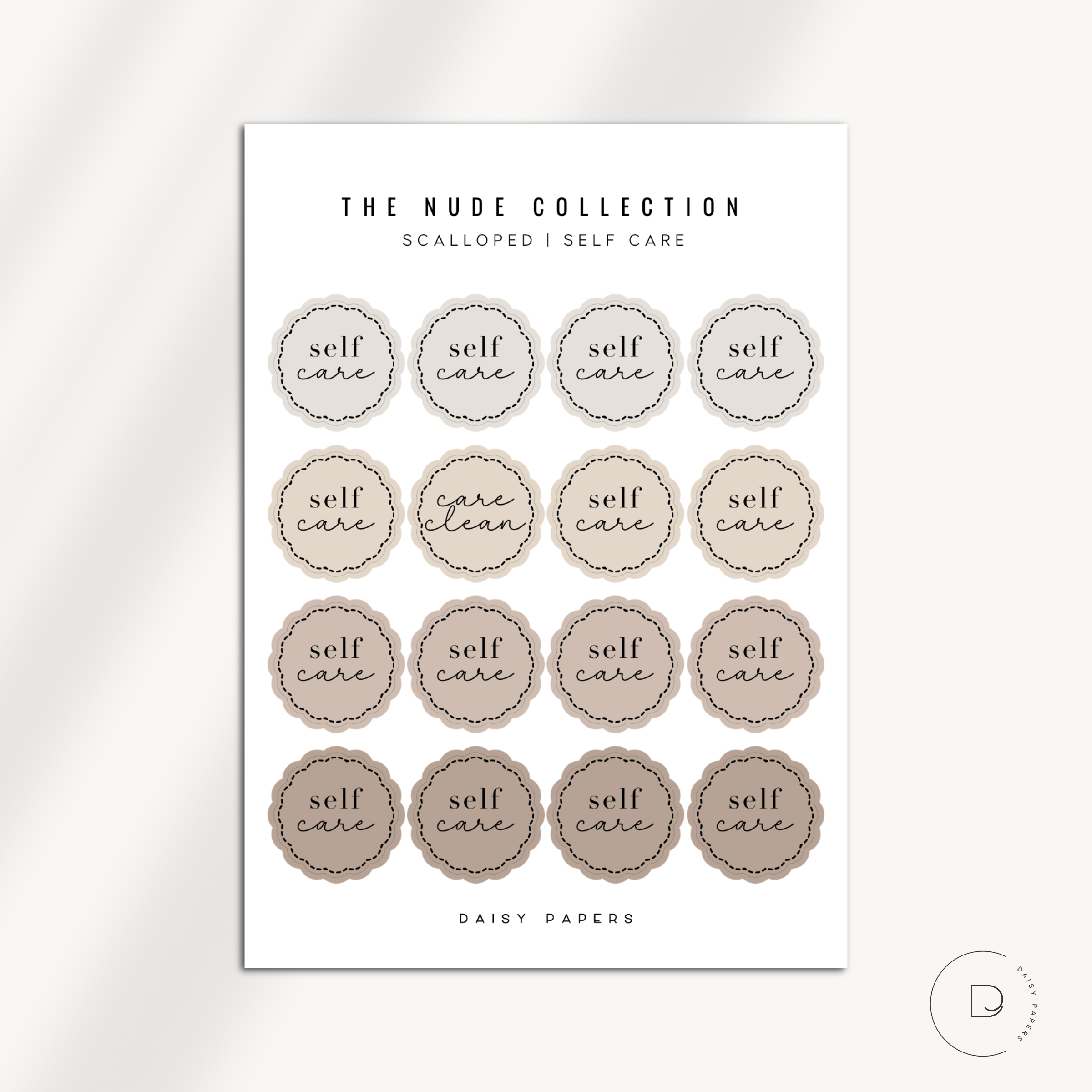 The Nude Collection - Scalloped Scripts