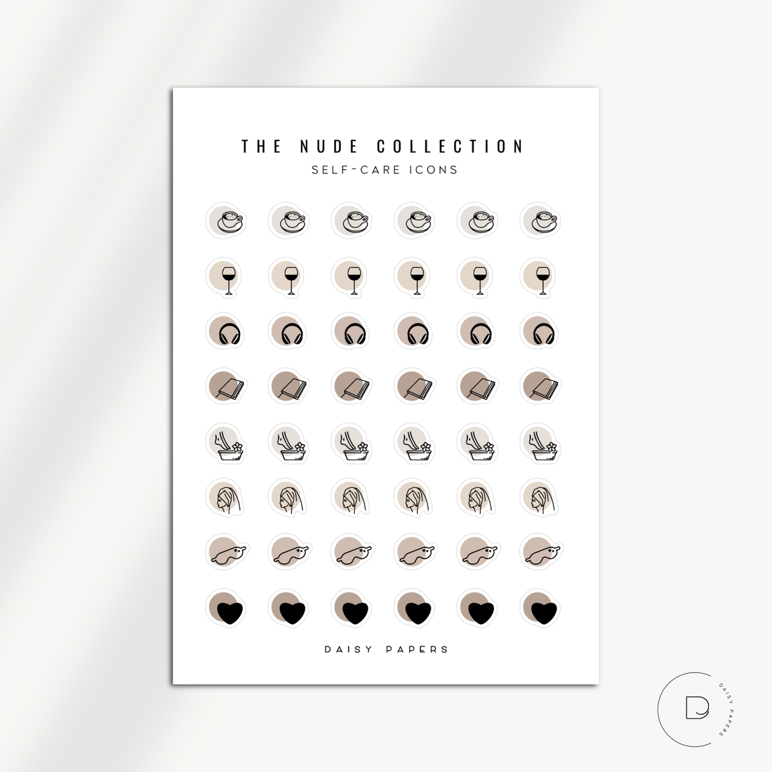 The Nude Collection - Self-care Icons