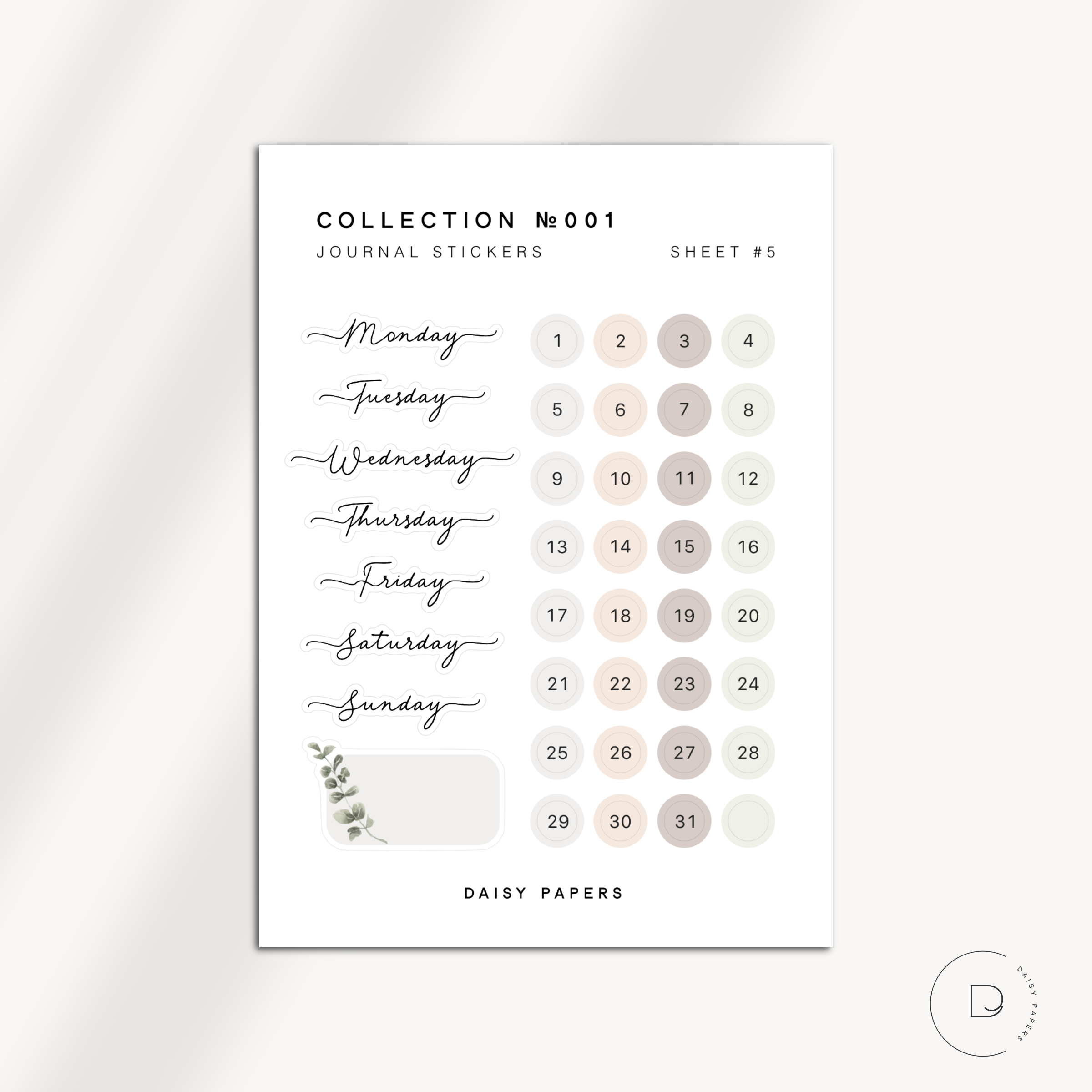 Journal | Collection № 001