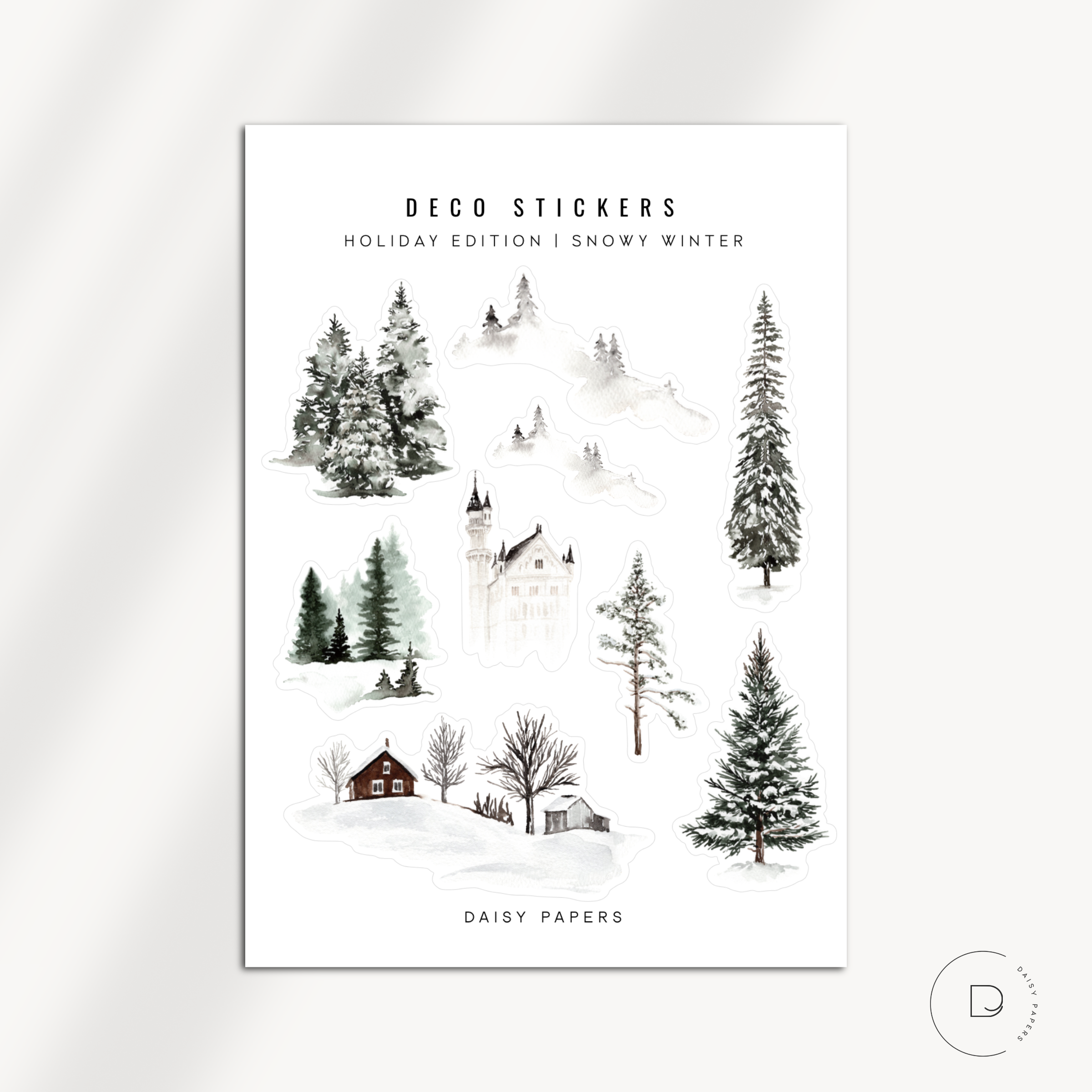 Deco Stickers - Holiday Edition | Snowy Winter
