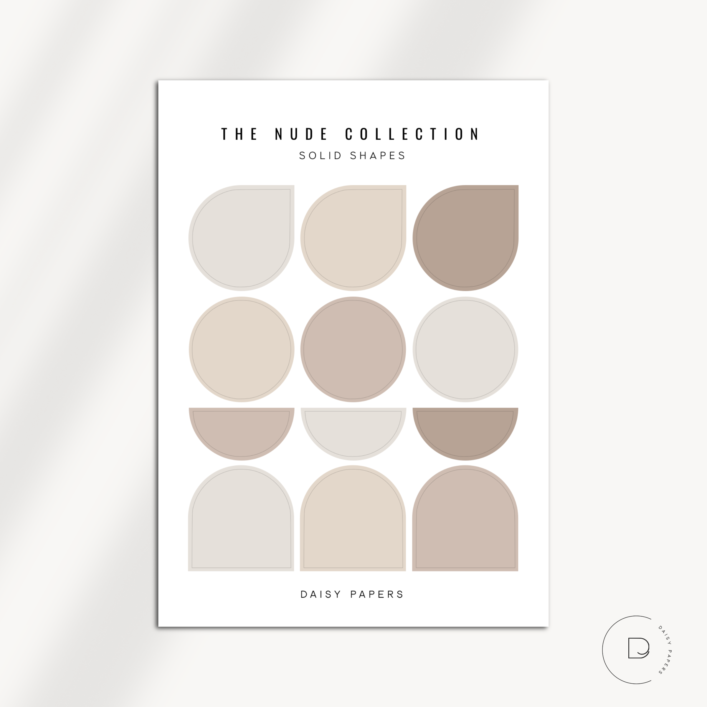 The Nude Collection - Patterned / Solid Shapes