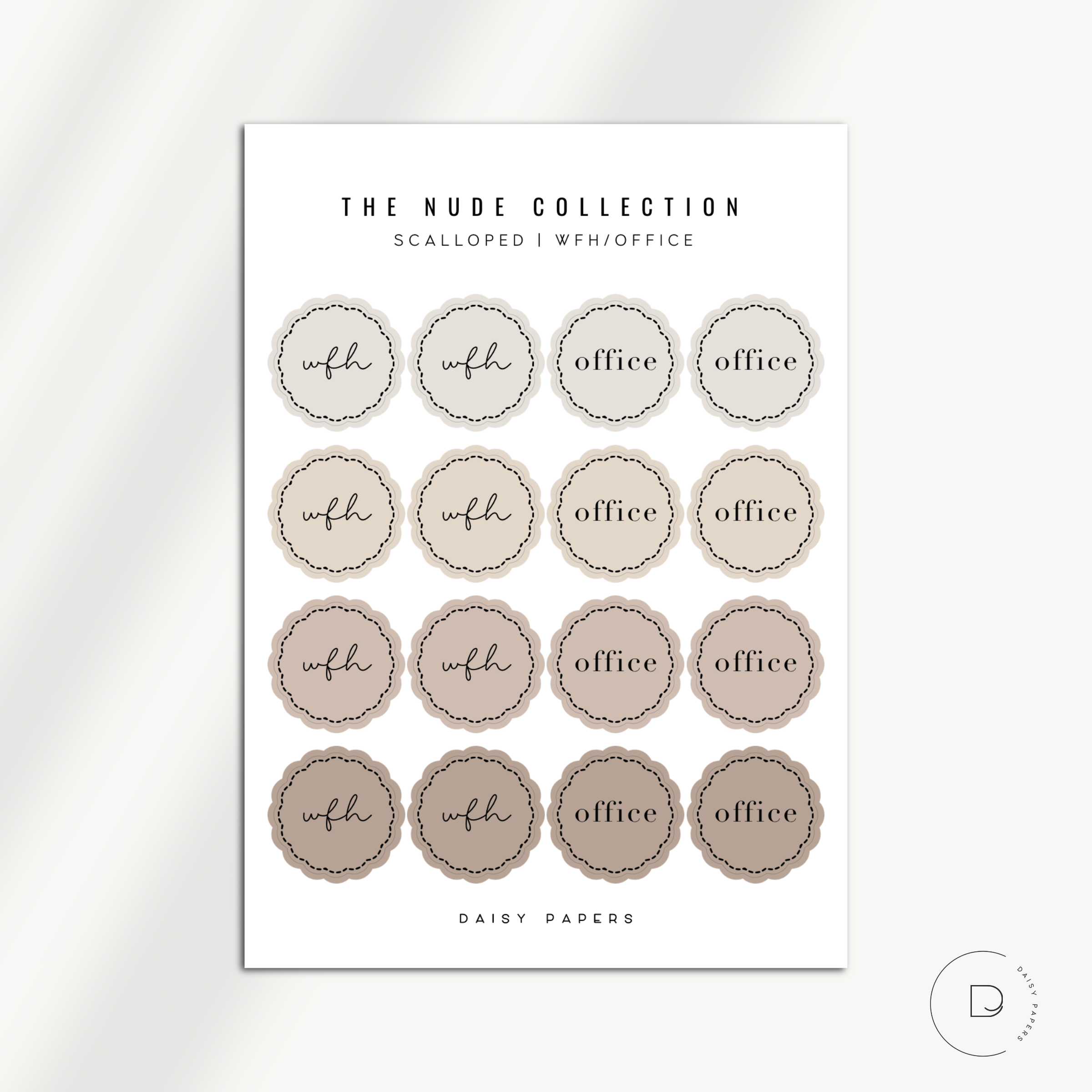 The Nude Collection - Scalloped Scripts