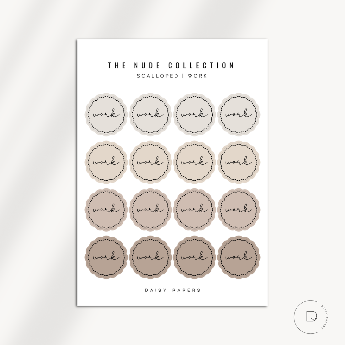 The Nude Collection - Scalloped Scripts