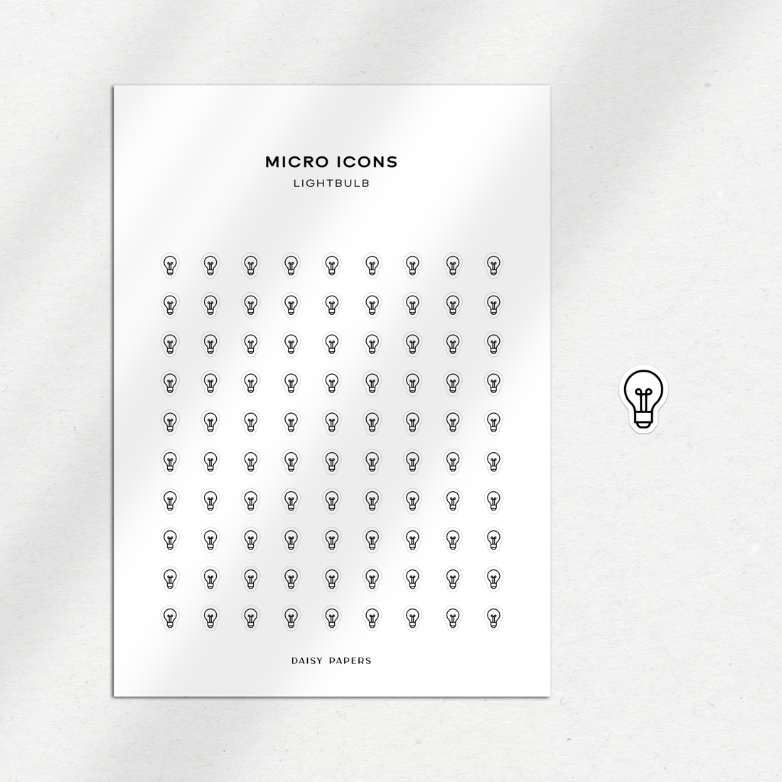 Micro Icons - Lightbulb