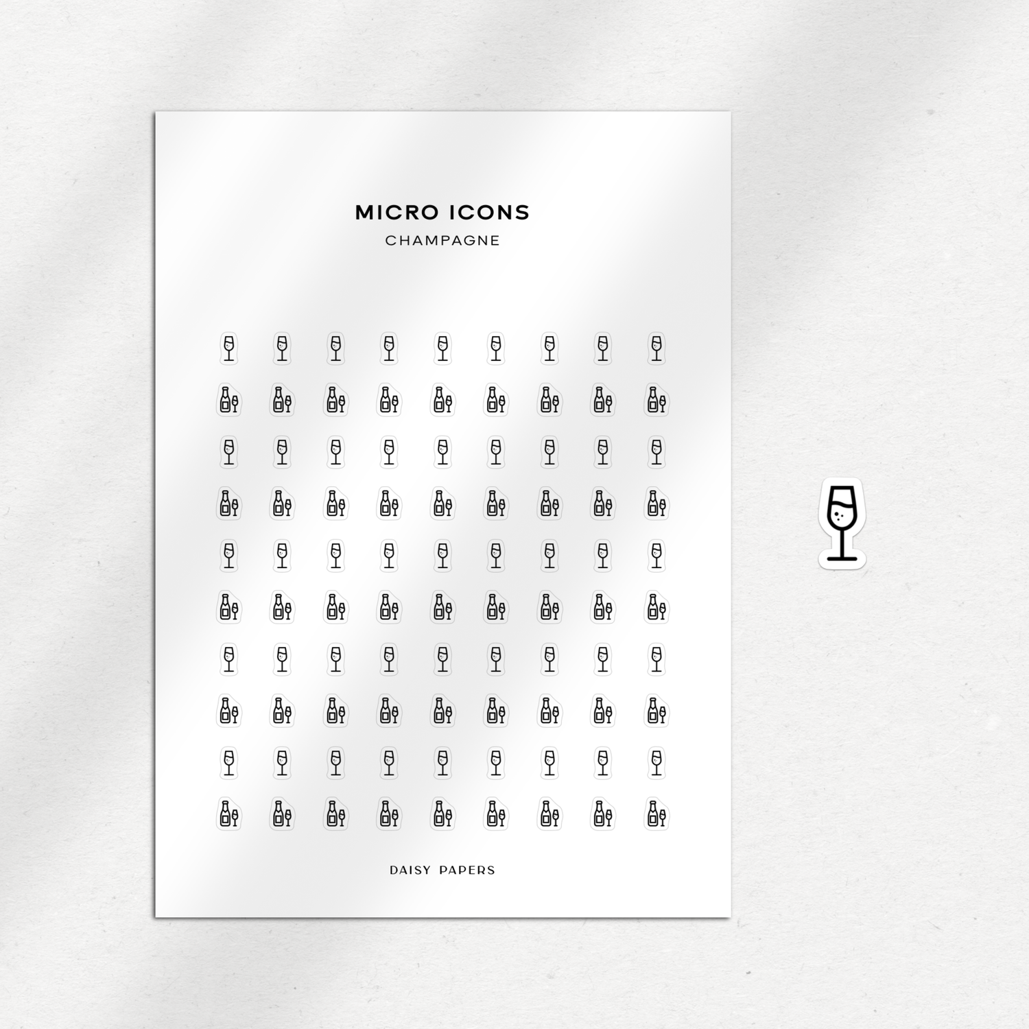 Micro Icons - Champagne