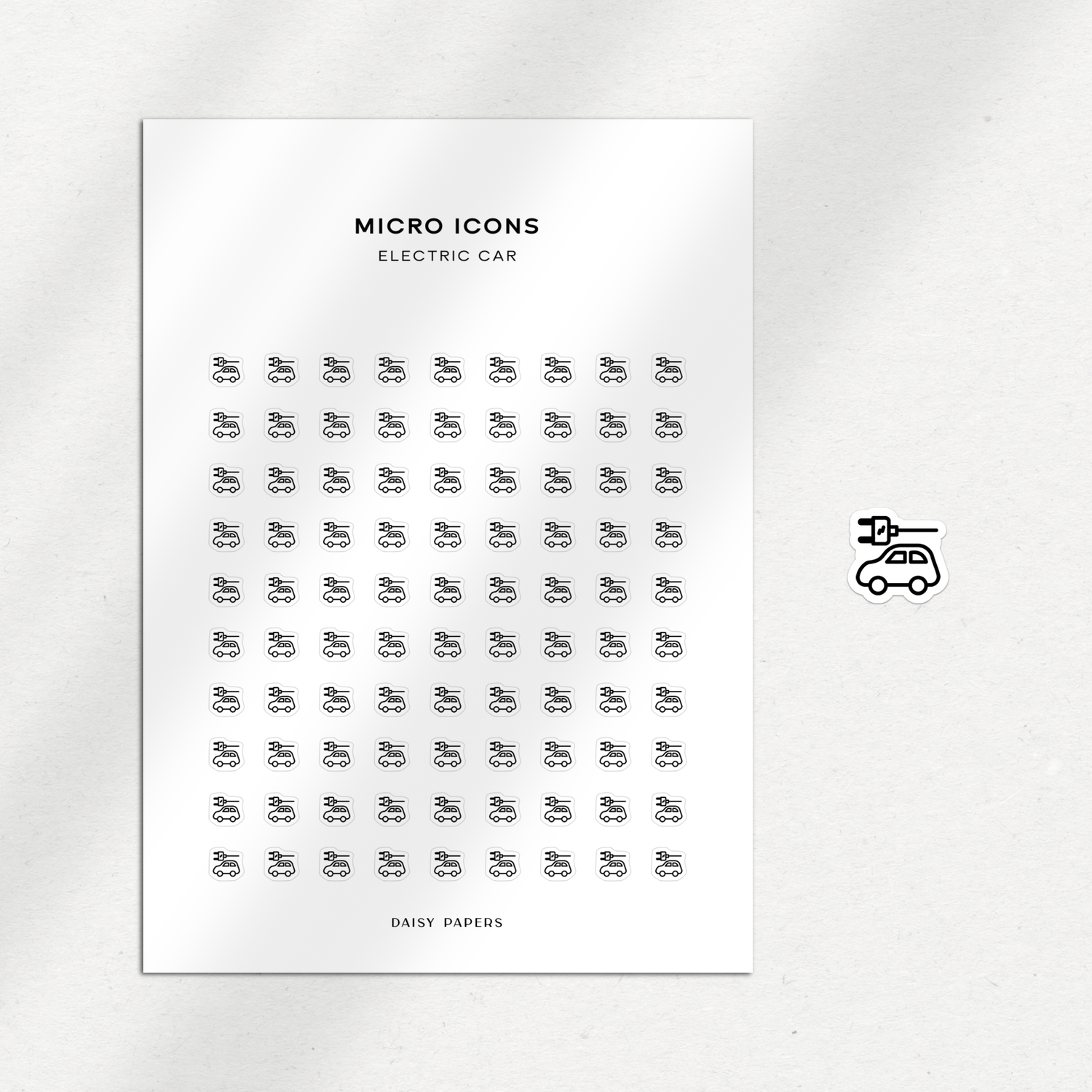Micro Icons - Electric Car
