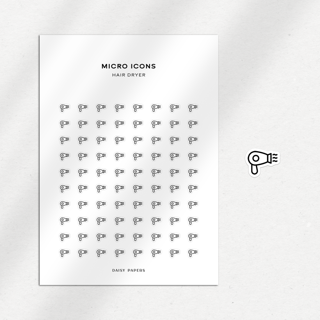 Micro Icons - Hair Dryer