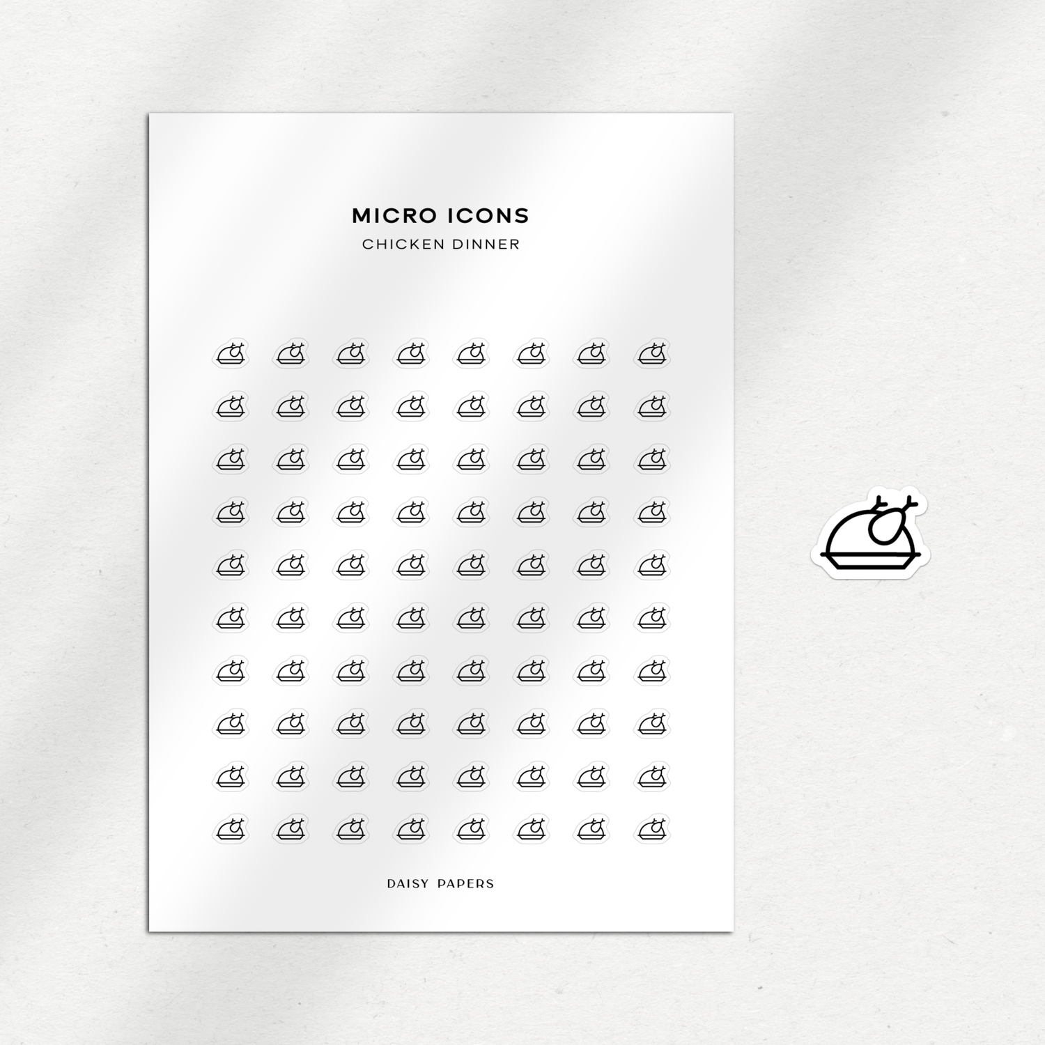 Micro Icons - Chicken Dinner