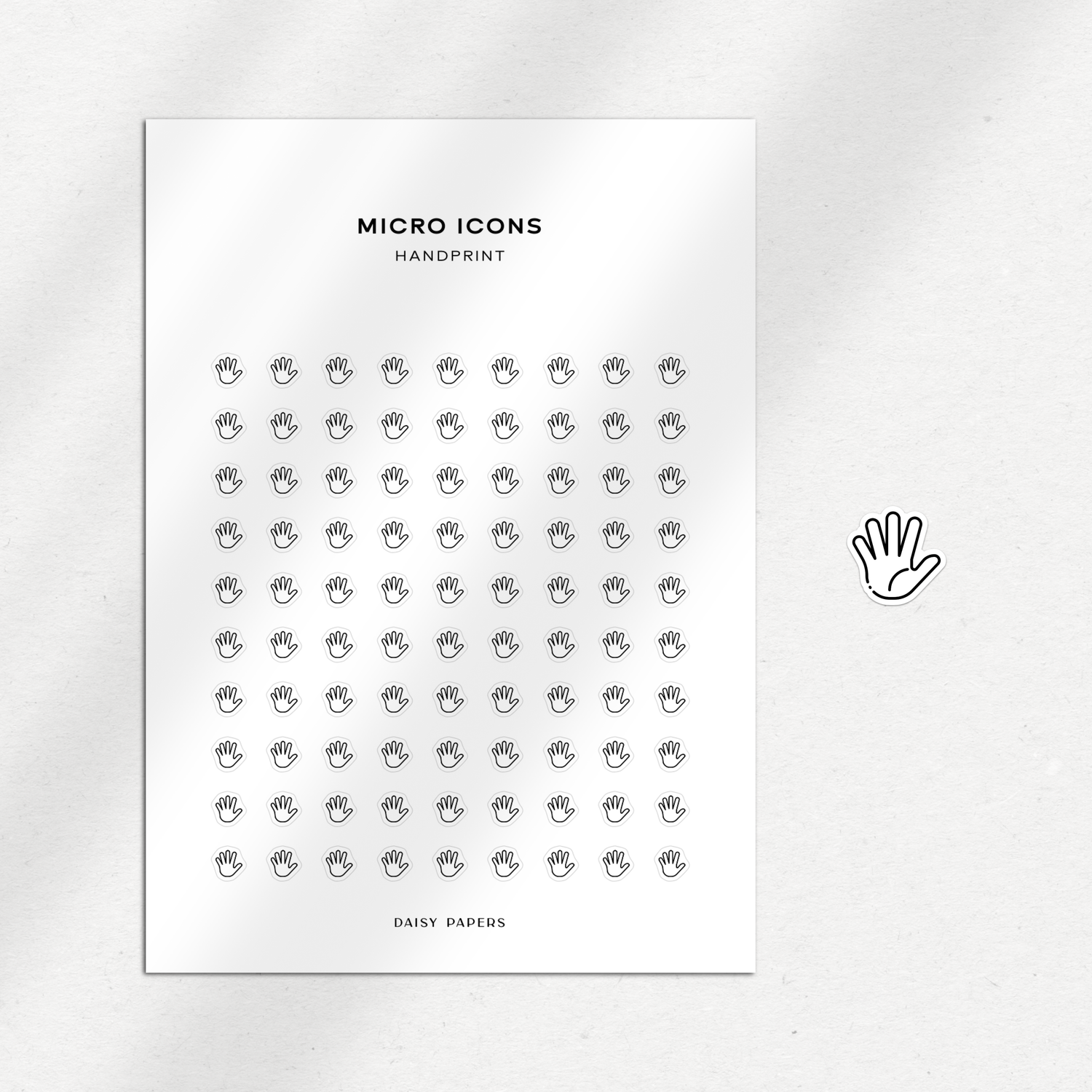 Micro Icons - Handprint