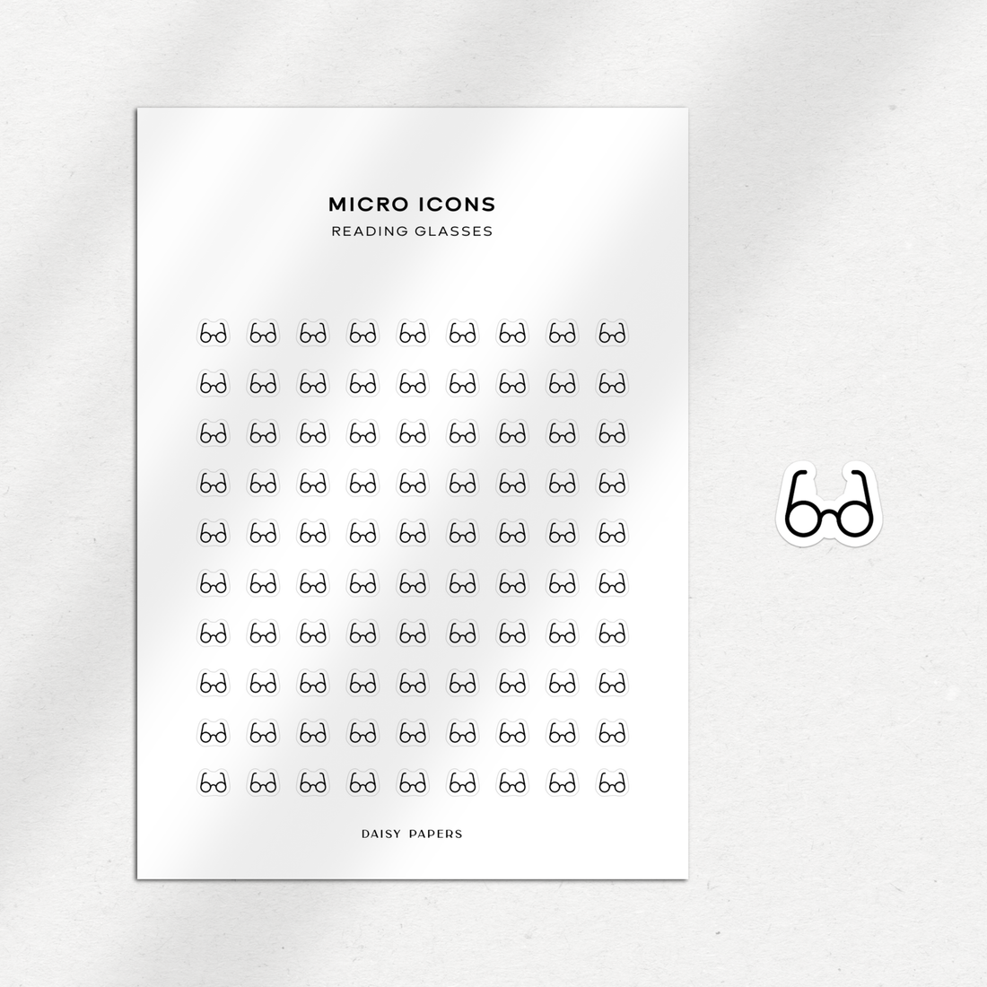 Micro Icons - Reading Glasses