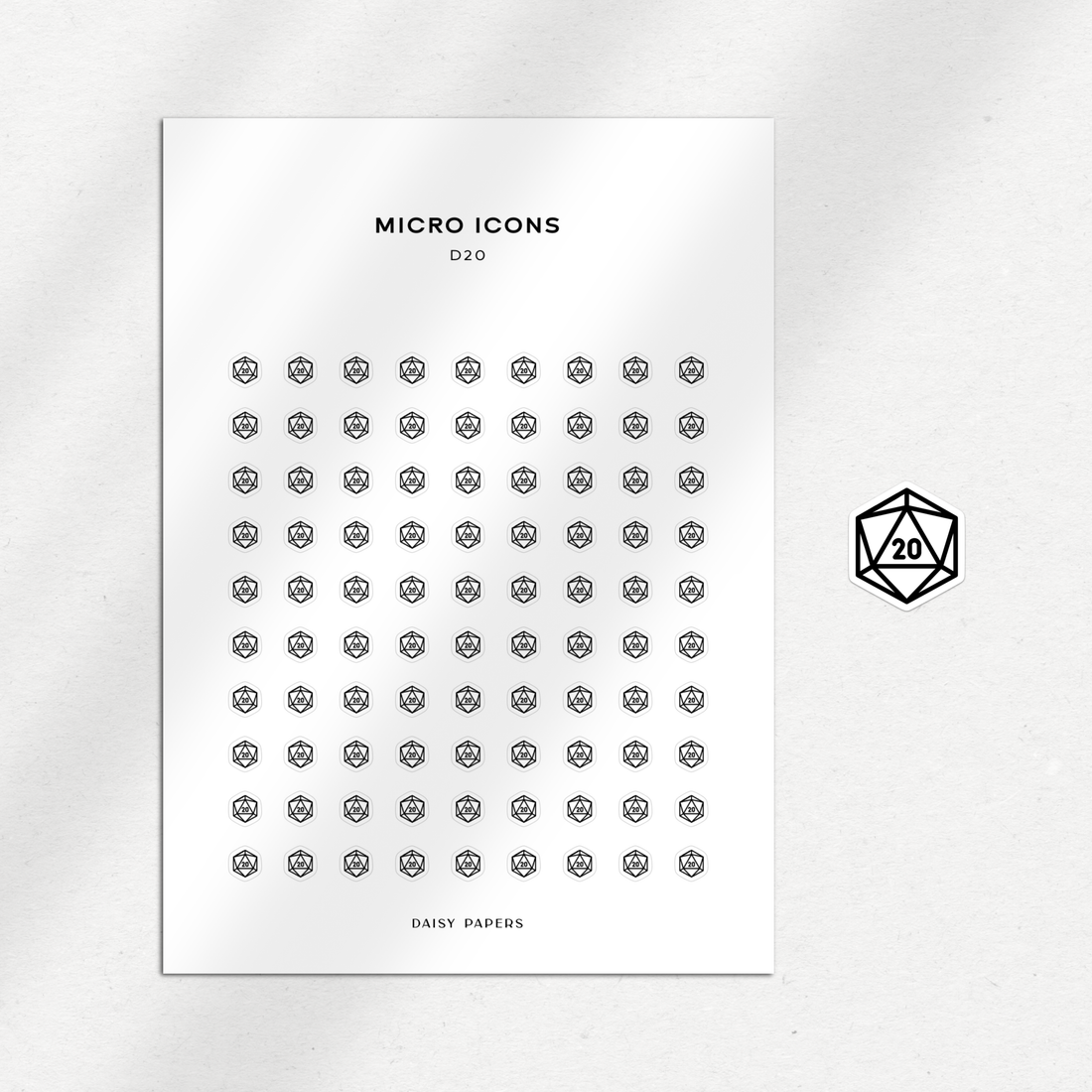 Micro Icon - D20