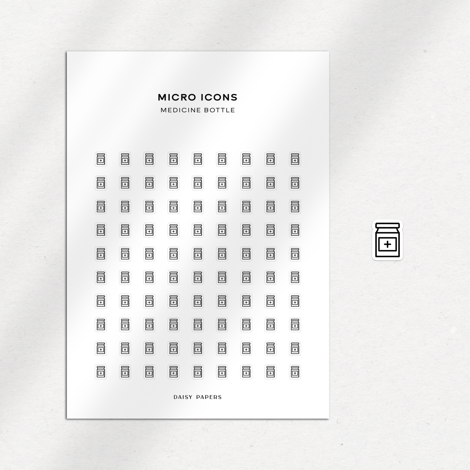 Micro Icons - Medicine Bottle