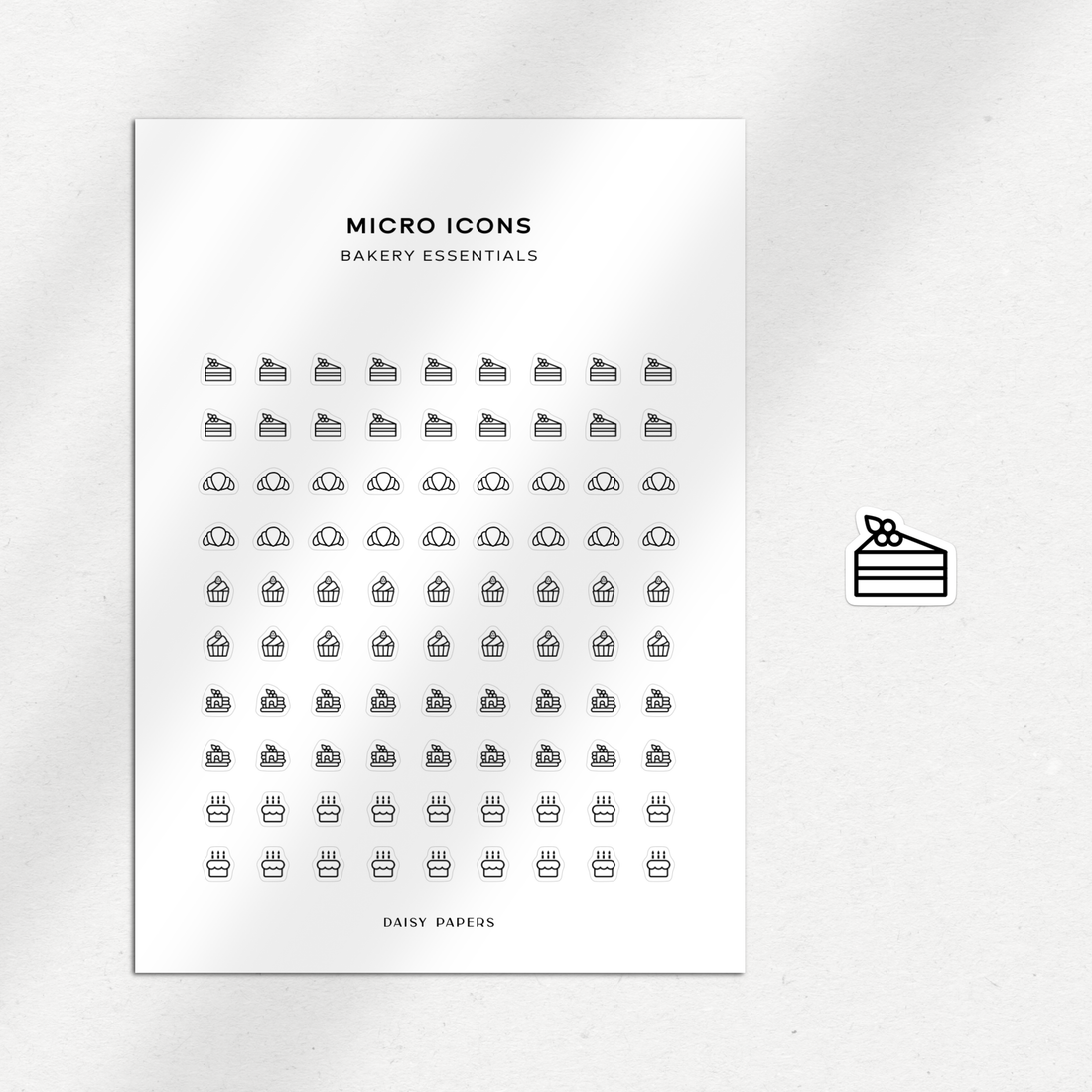 Micro Icons - Bakery Essentials