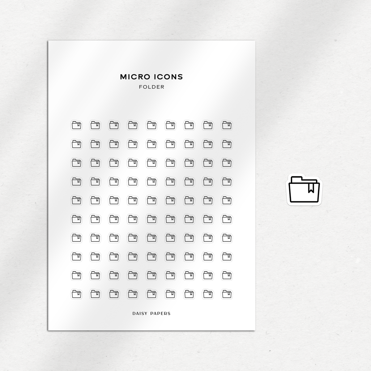 Micro Folder Micro Icons - Folder – shopdaisypapers