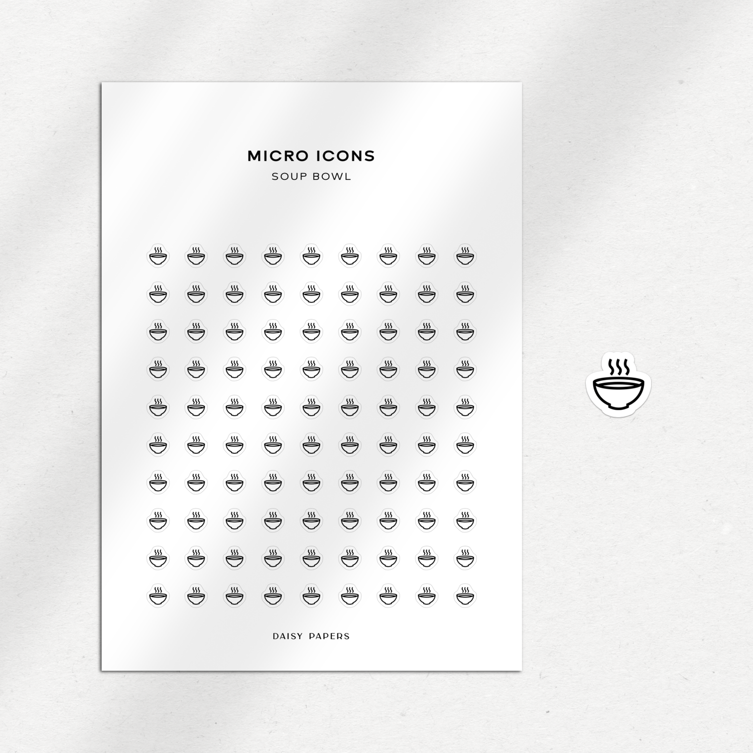Micro Icons - Soup Bowl