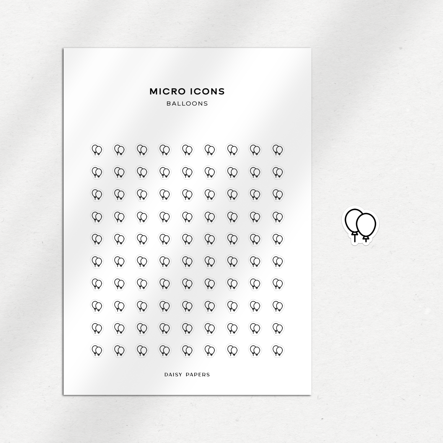Micro Icons - Balloons