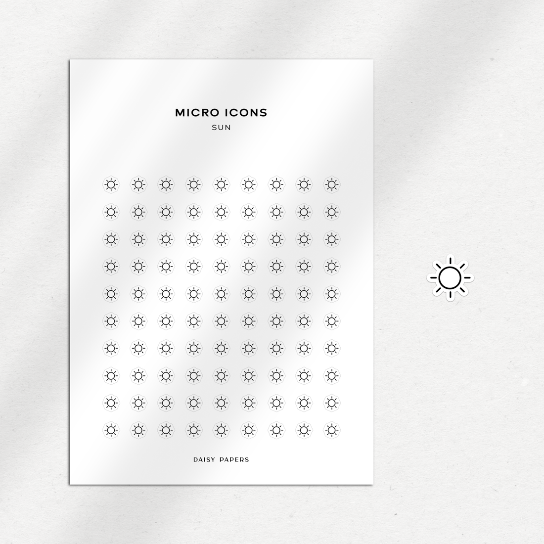 Micro Icons - Sun